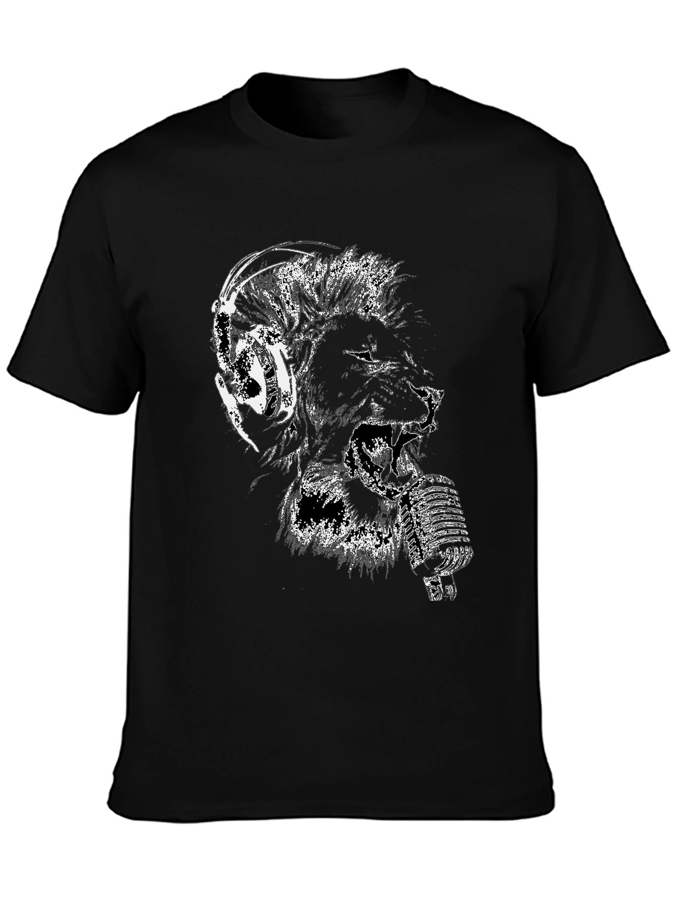 Lion Headphone Music T-Shirt