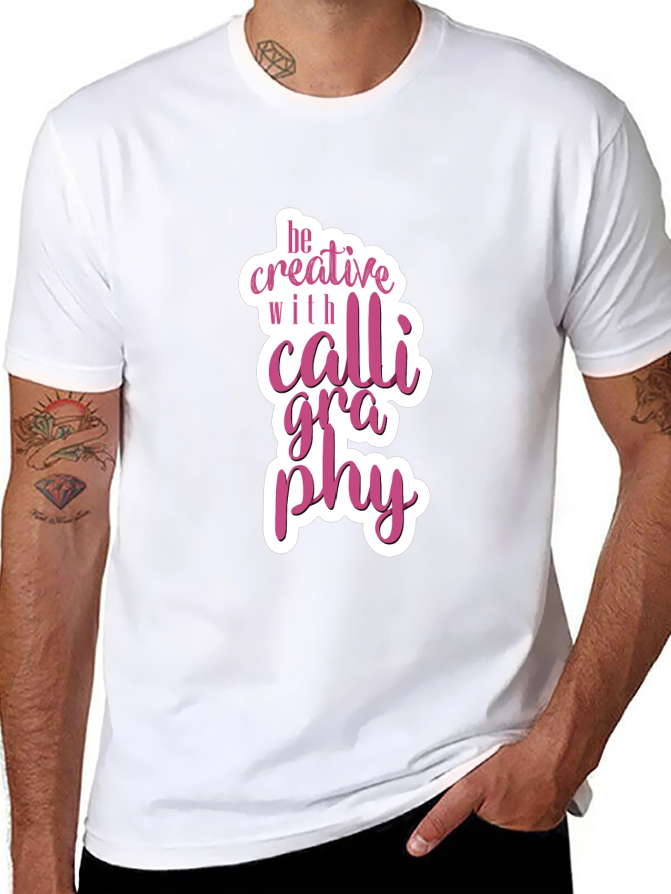 Be Creative Calligraphy Graphic T-Shirt
