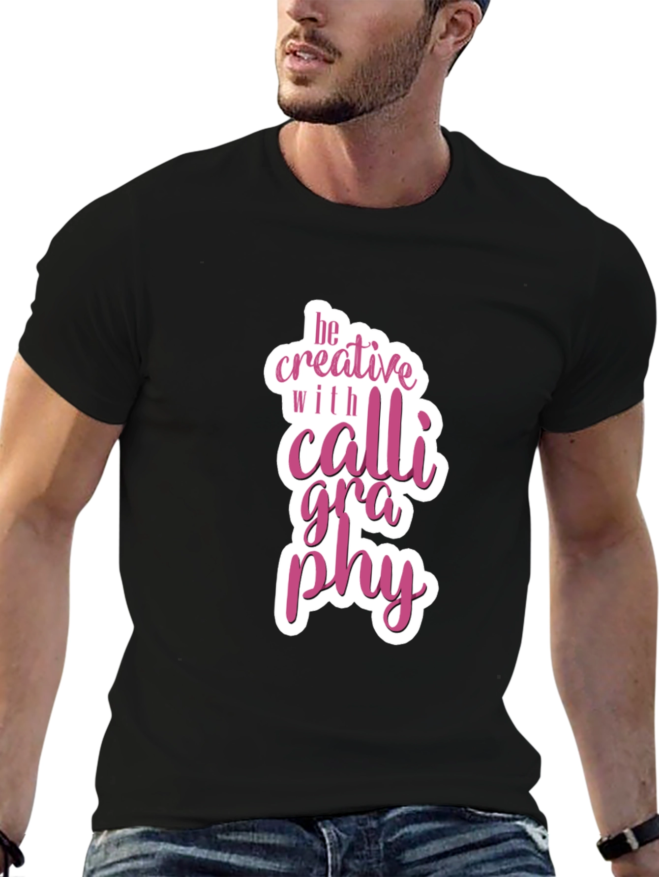 Be Creative Calligraphy Graphic T-Shirt