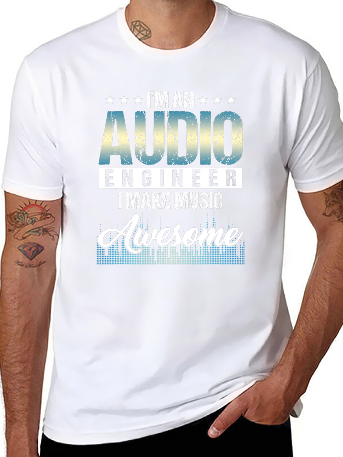 Audio Engineer I Make Music Awesome T-Shirt