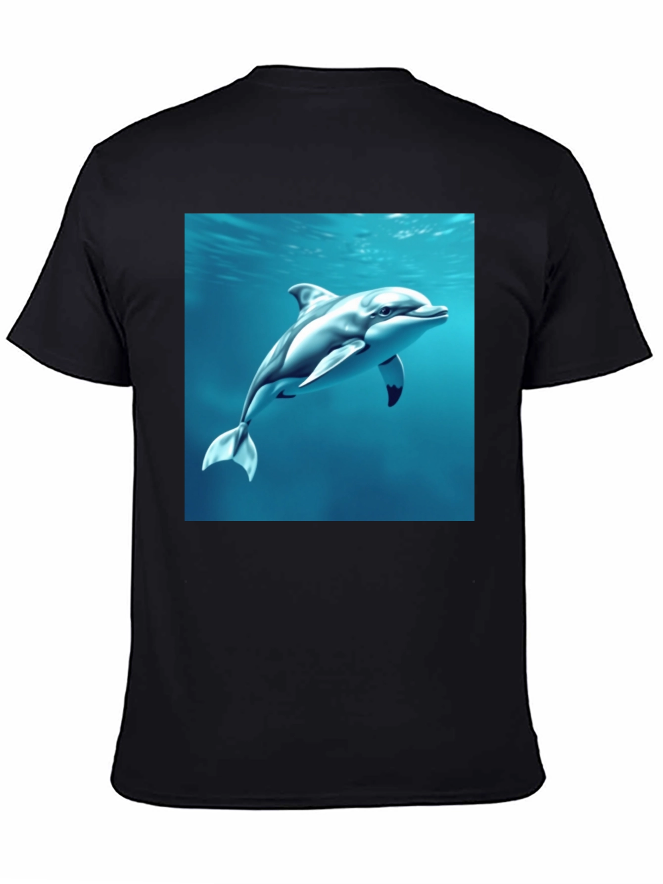 Dolphin Graphic Tee - Mens Black T-Shirt