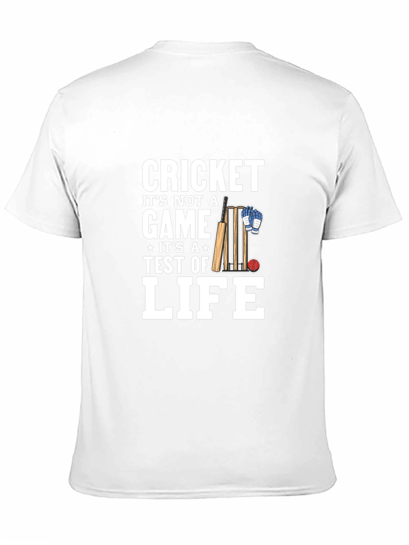 Cricket is Life Mens Black T-Shirt