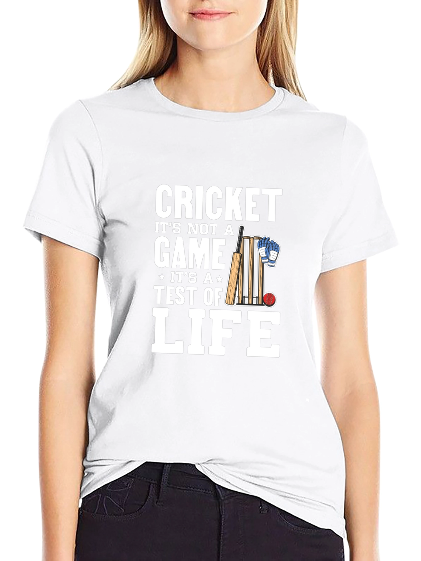 Cricket is Life Mens Black T-Shirt