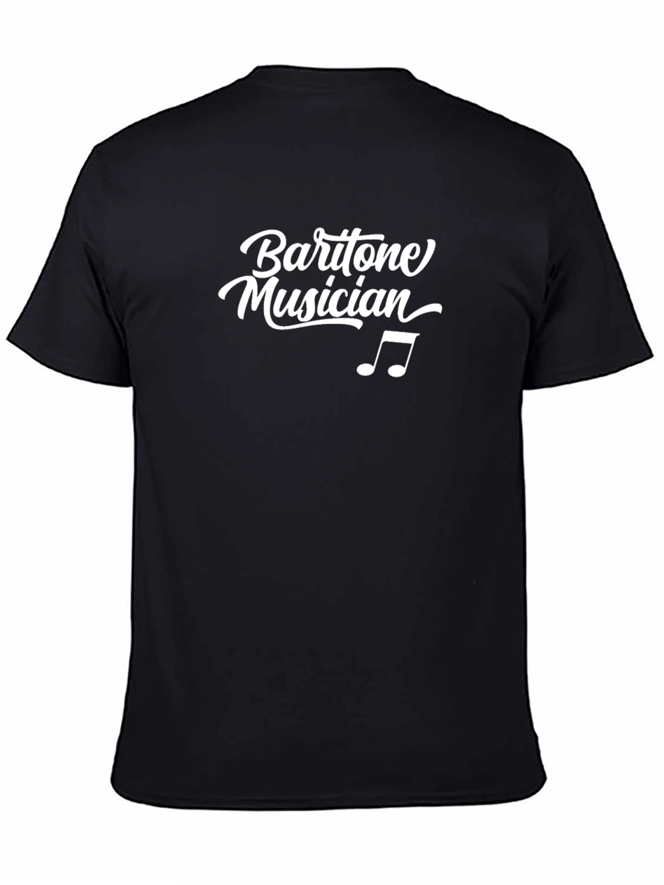 Baritone Musician T-Shirt - Music Notes Graphic Tee
