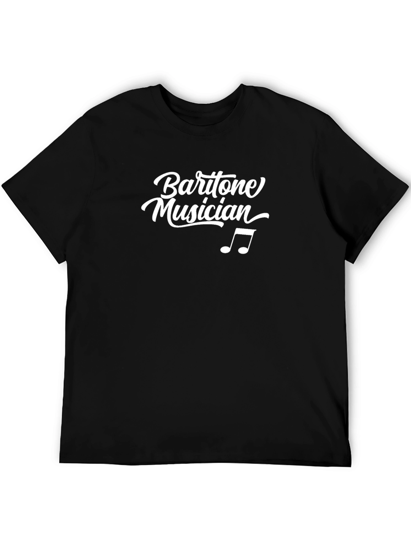 Baritone Musician T-Shirt - Music Notes Graphic Tee