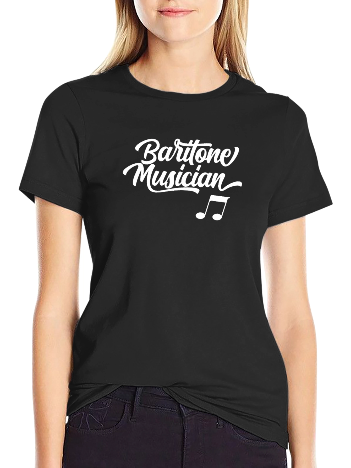 Baritone Musician T-Shirt - Music Notes Graphic Tee