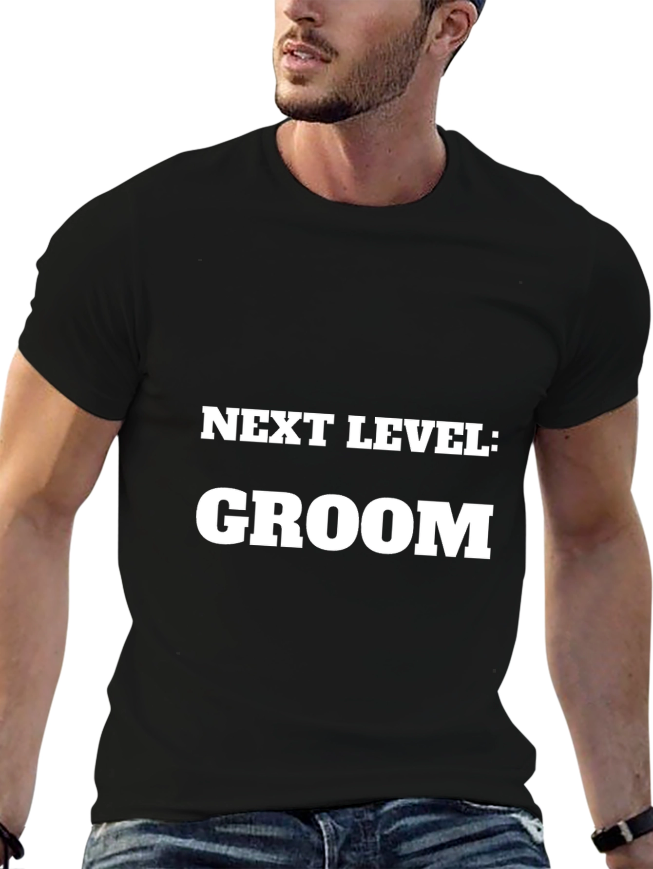 Next Level Groom T-Shirt - Black