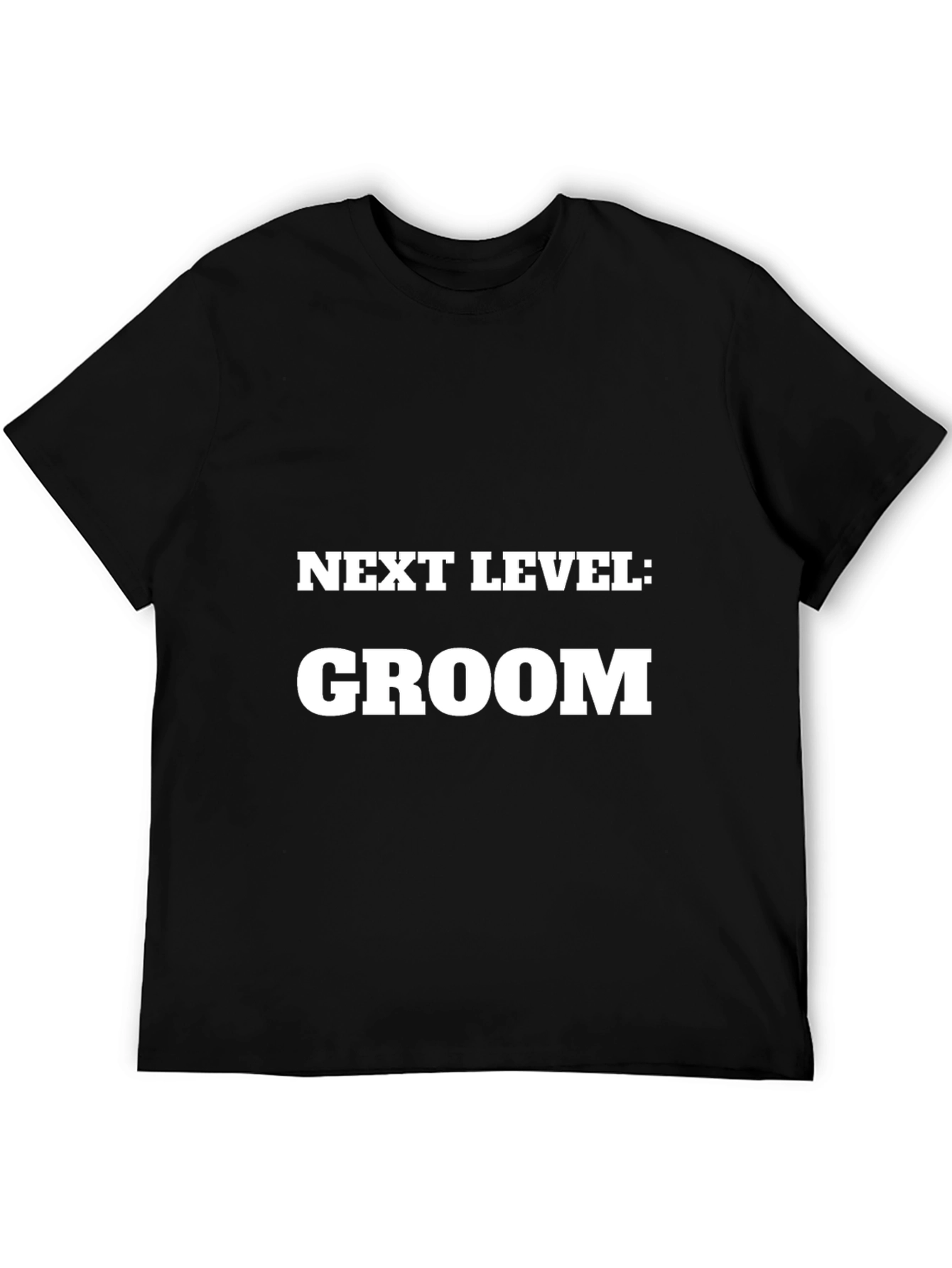 Next Level Groom T-Shirt - Black