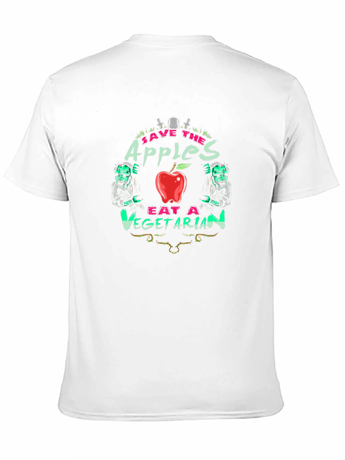 Save the Apples Eat a Vegetarian T-Shirt