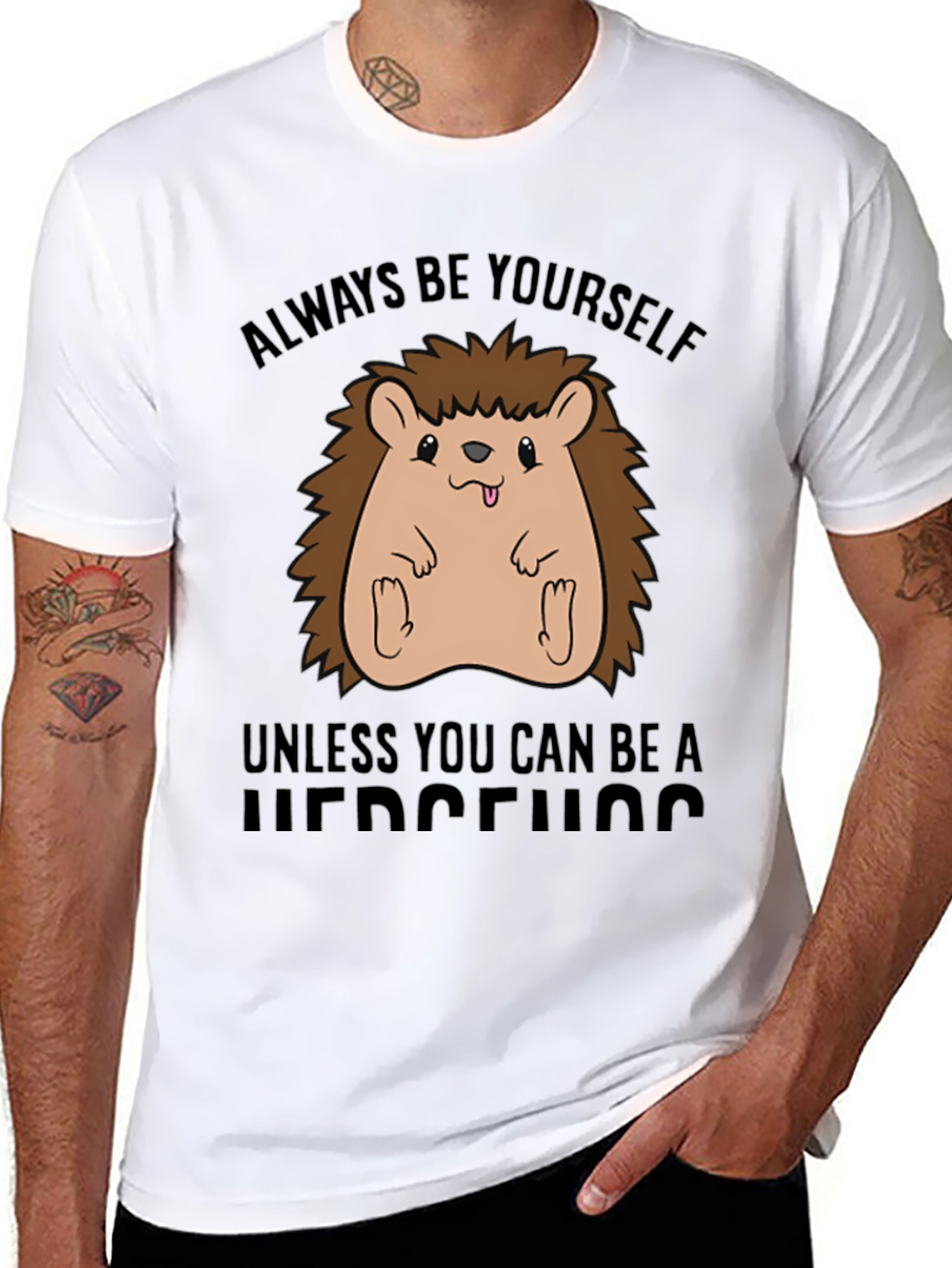 Funny Hedgehog T-Shirt - Always Be Yourself
