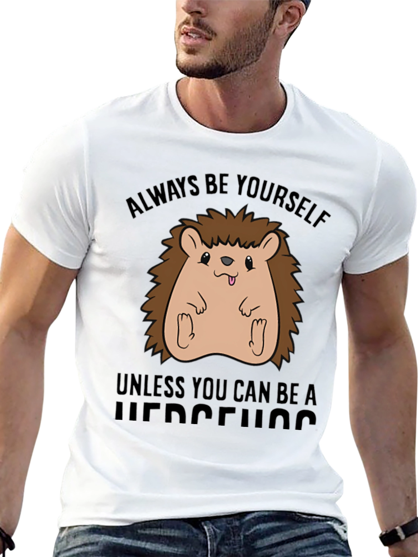 Funny Hedgehog T-Shirt - Always Be Yourself