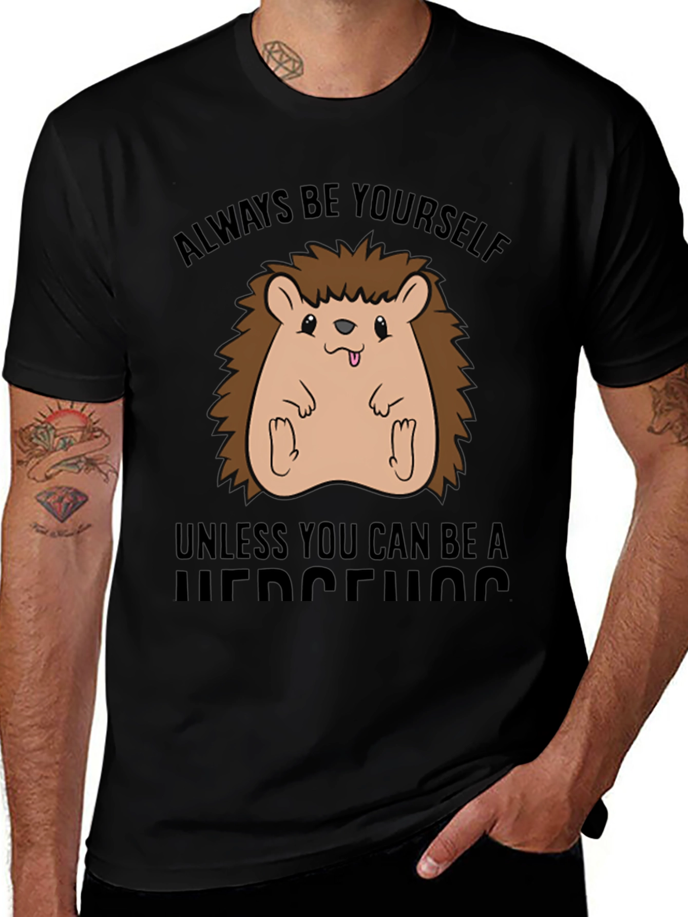 Funny Hedgehog T-Shirt - Always Be Yourself