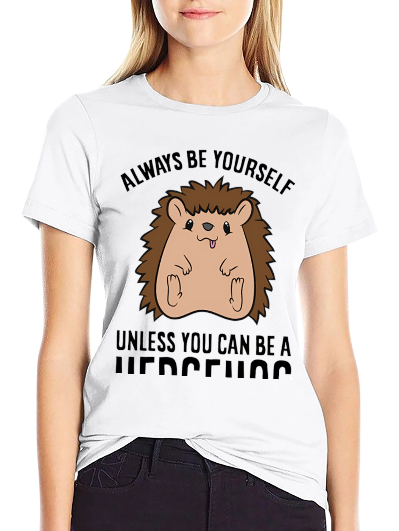 Funny Hedgehog T-Shirt - Always Be Yourself