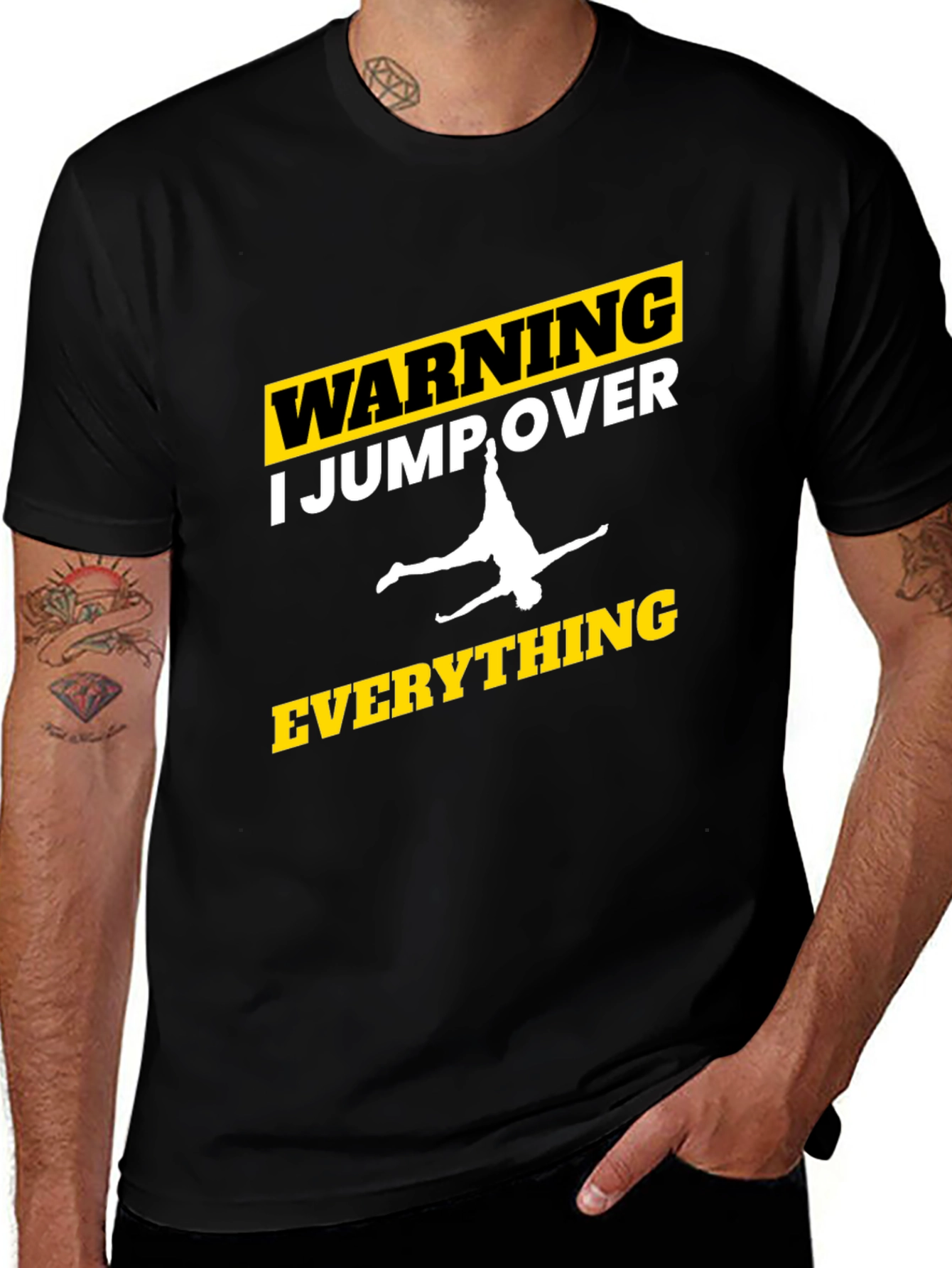 Warning: I Jump Over Everything Graphic Tee