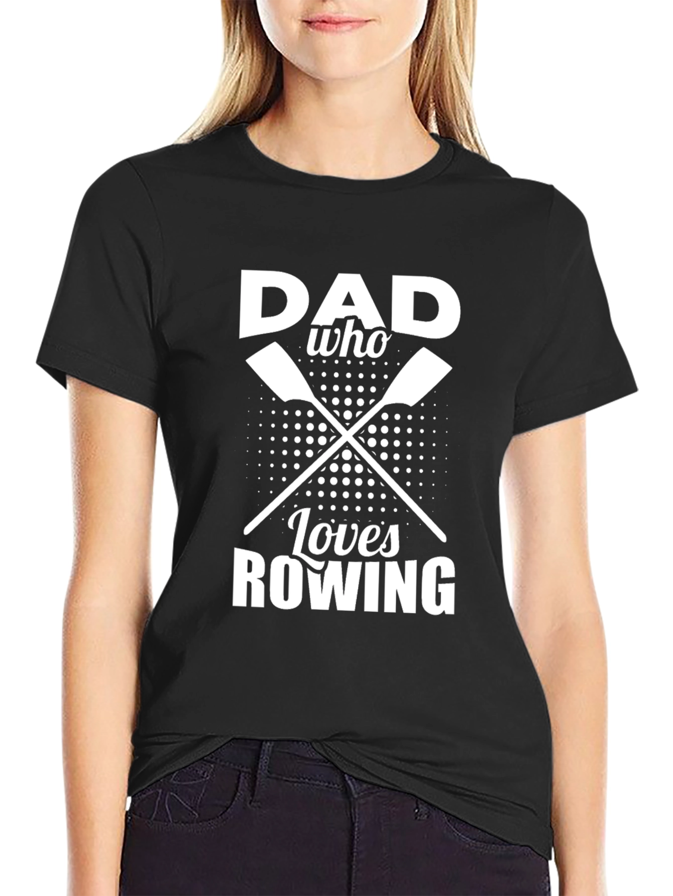 Dad Who Loves Rowing T-Shirt - Perfect Gift!