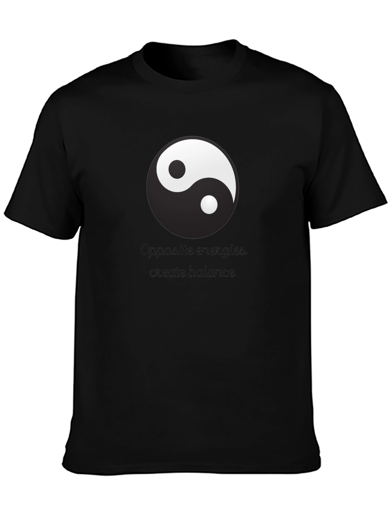 Yin Yang Balance T-Shirt - Opposite Energies Design