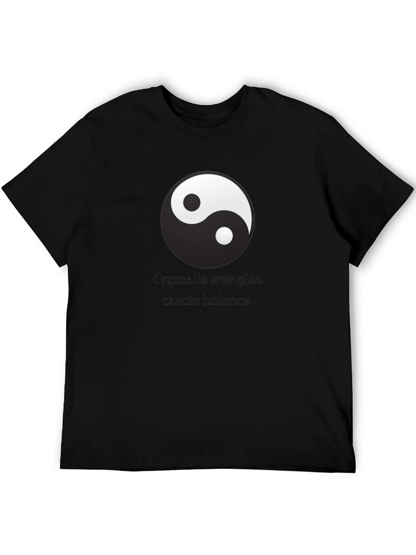 Yin Yang Balance T-Shirt - Opposite Energies Design