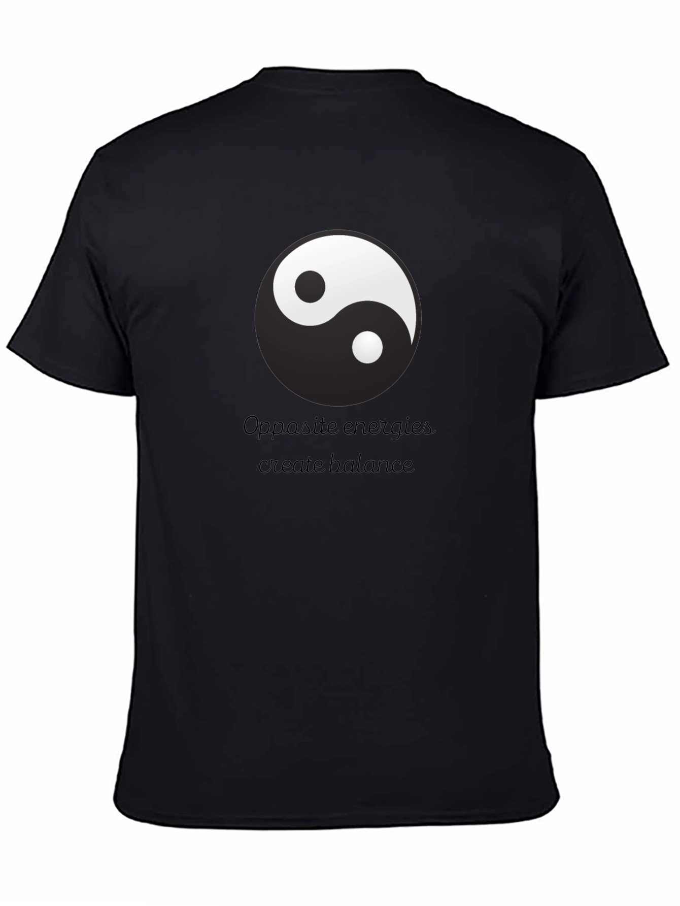 Yin Yang Balance T-Shirt - Opposite Energies Design