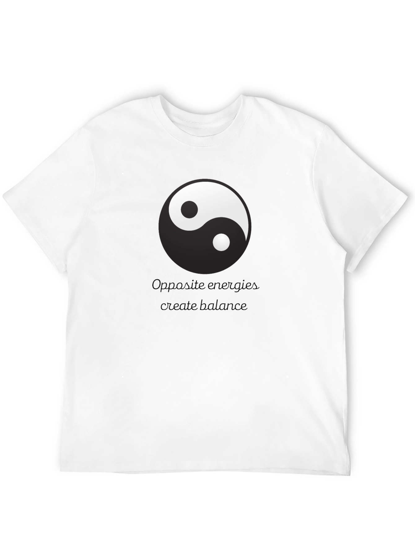 Yin Yang Balance T-Shirt - Opposite Energies Design