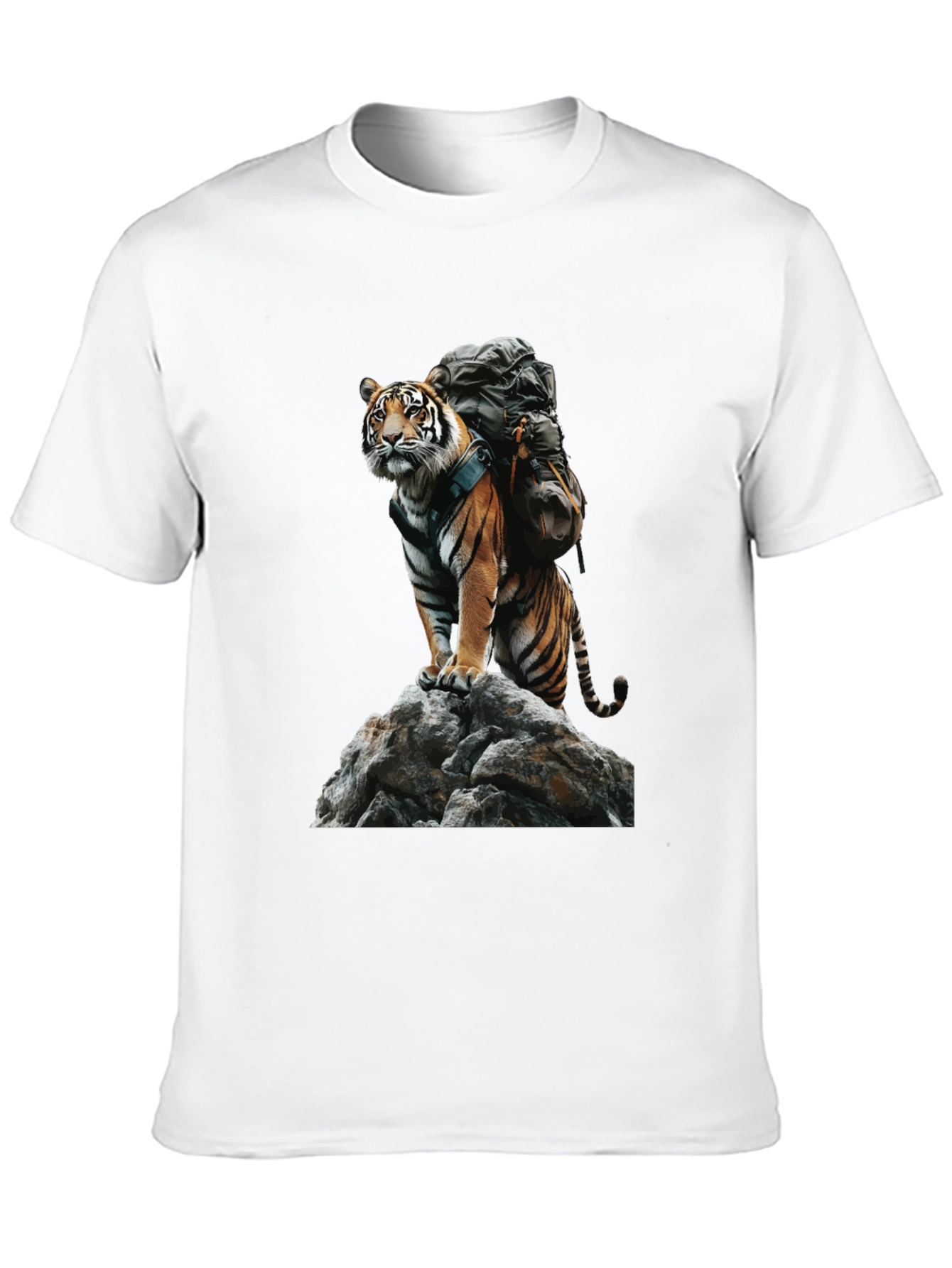 Tiger on Rock Graphic Tee