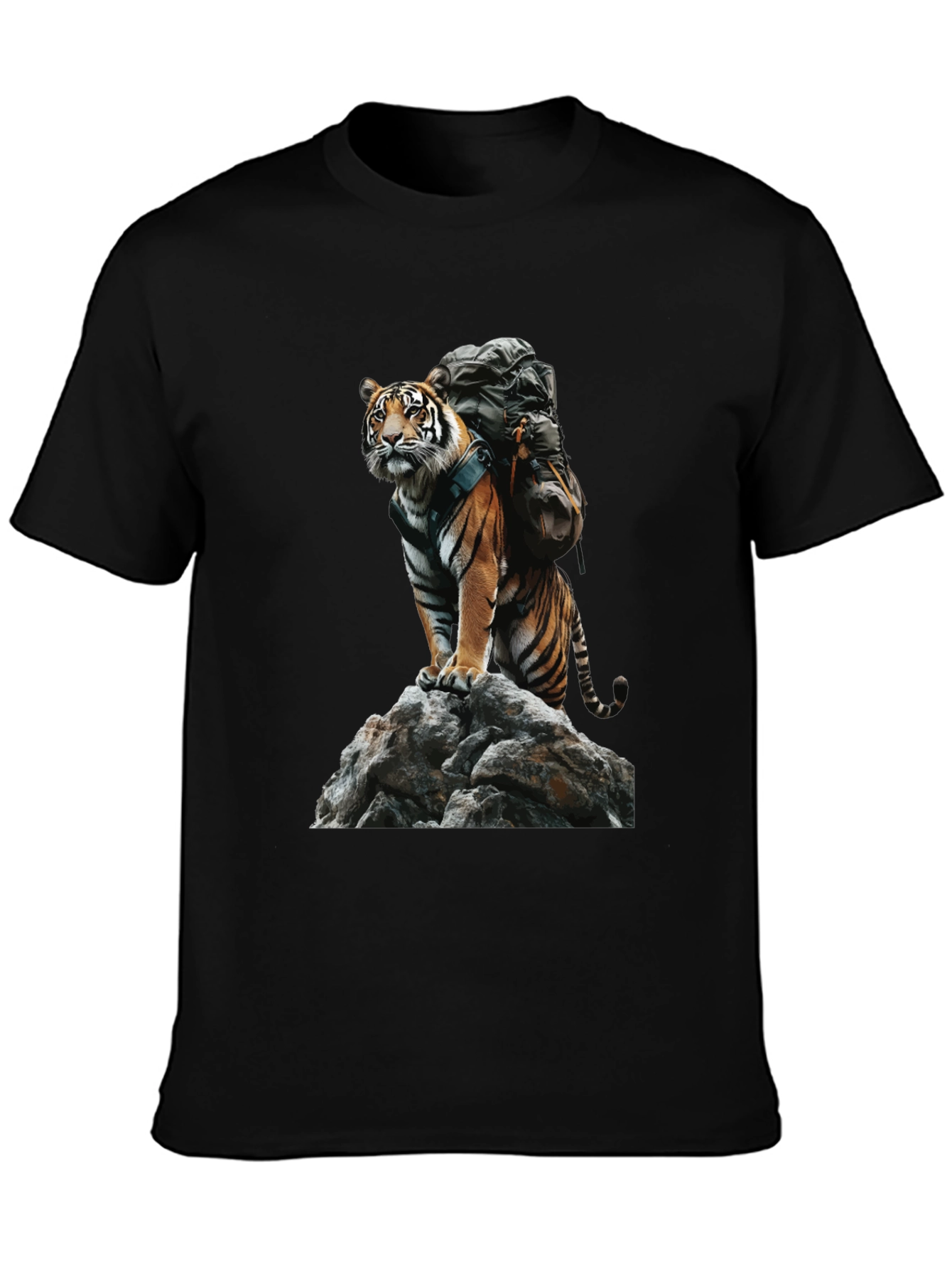 Tiger on Rock Graphic Tee