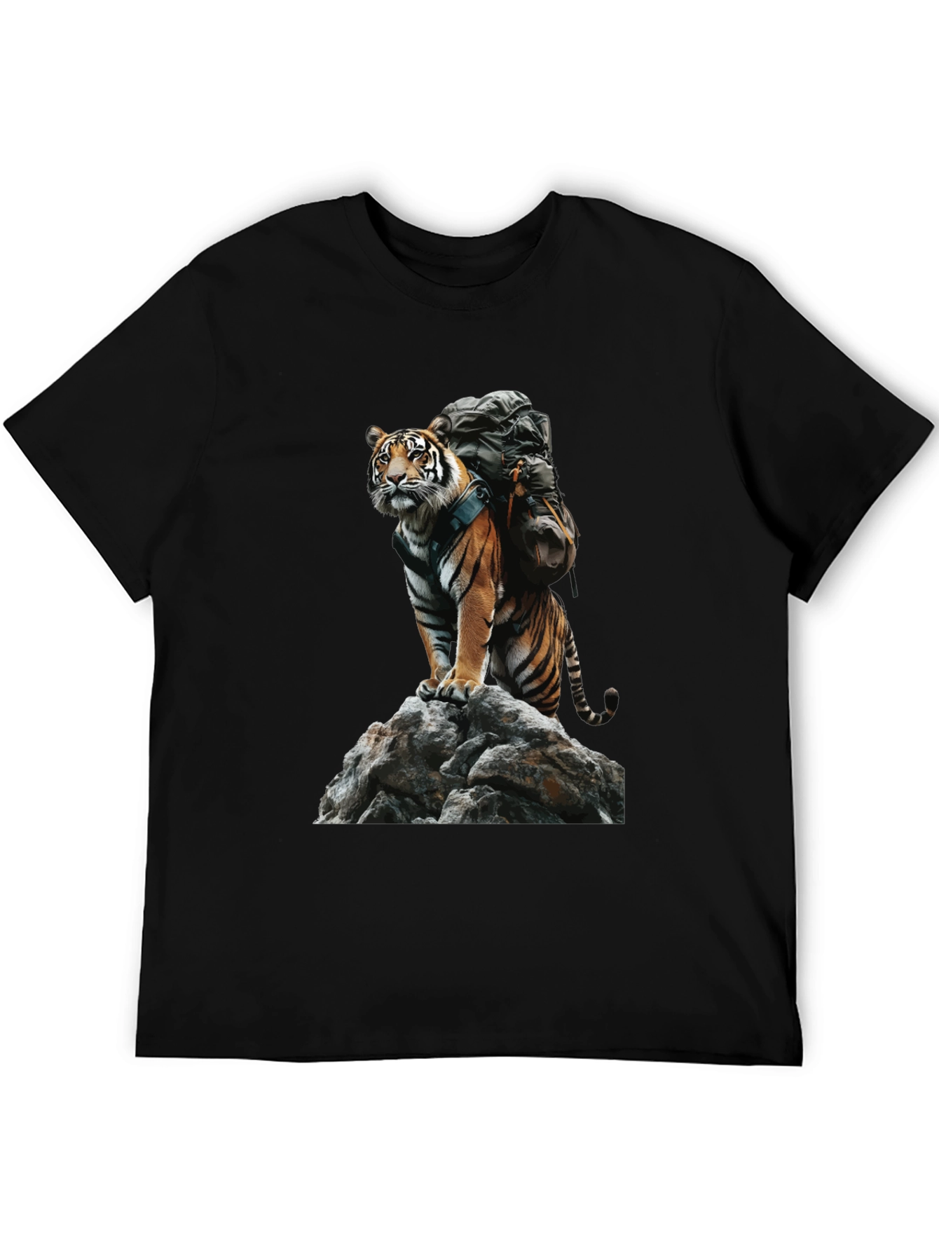 Tiger on Rock Graphic Tee