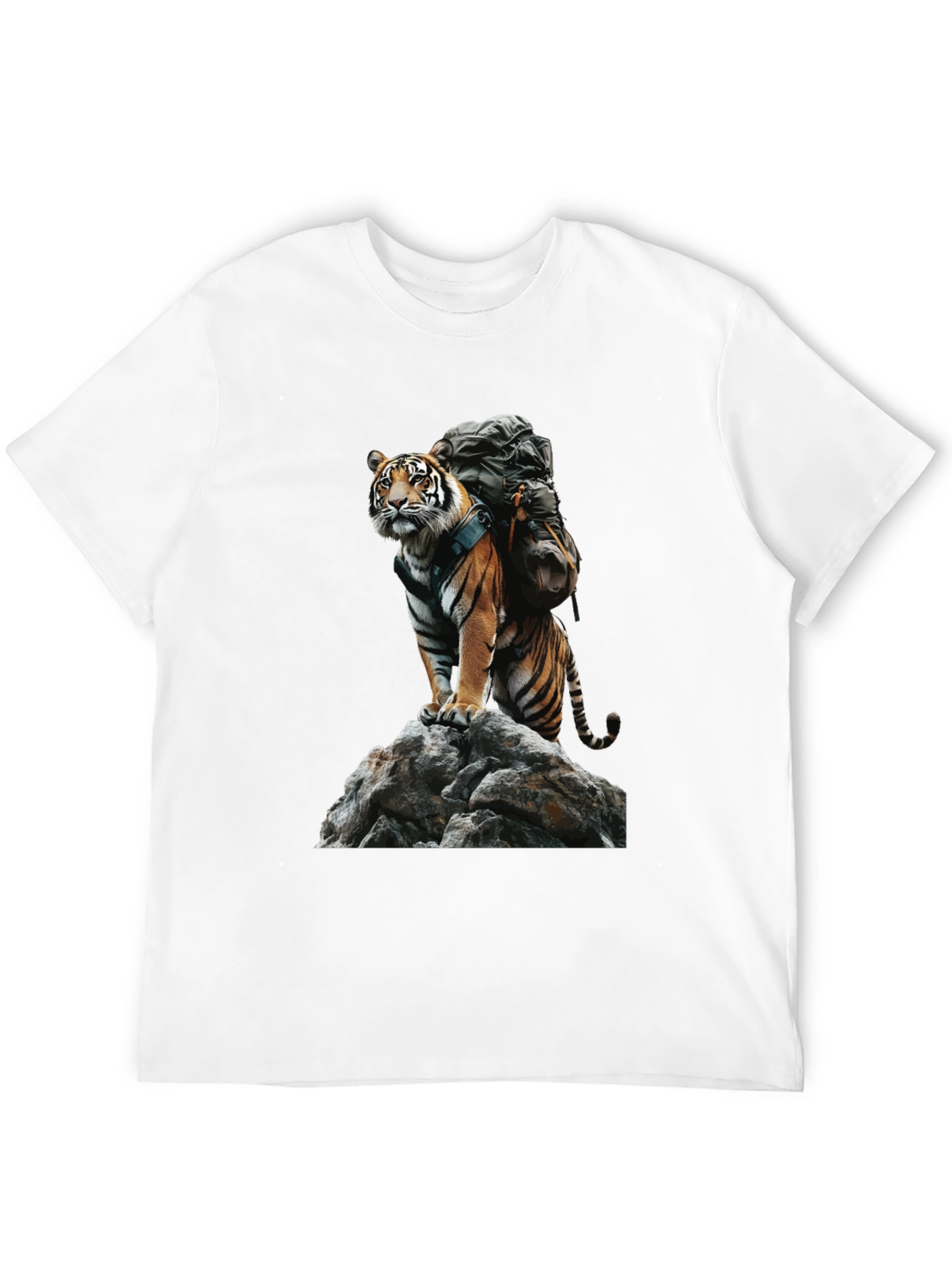 Tiger on Rock Graphic Tee