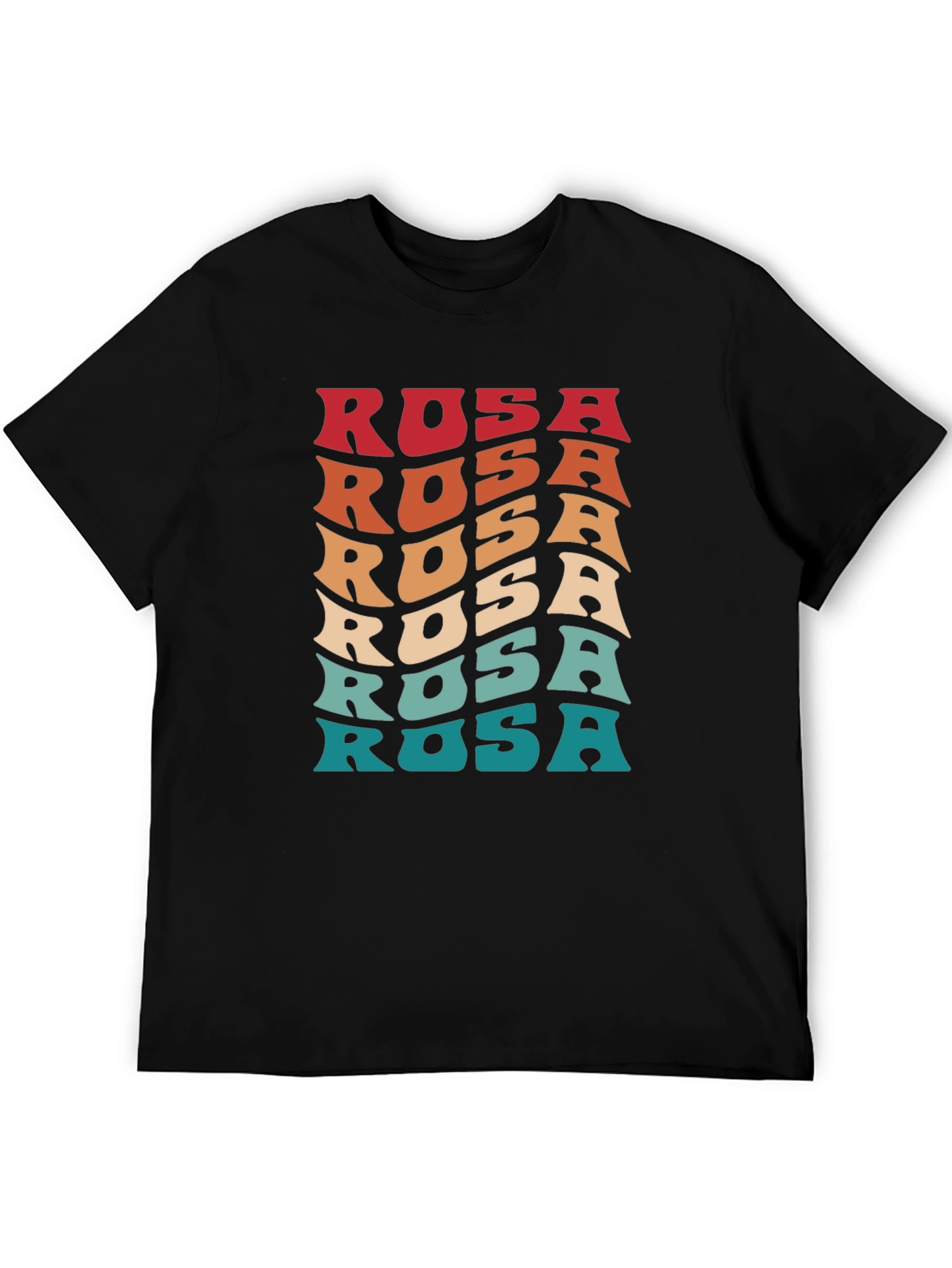 Retro Rosa Graphic Tee - Cool Wavy Font!