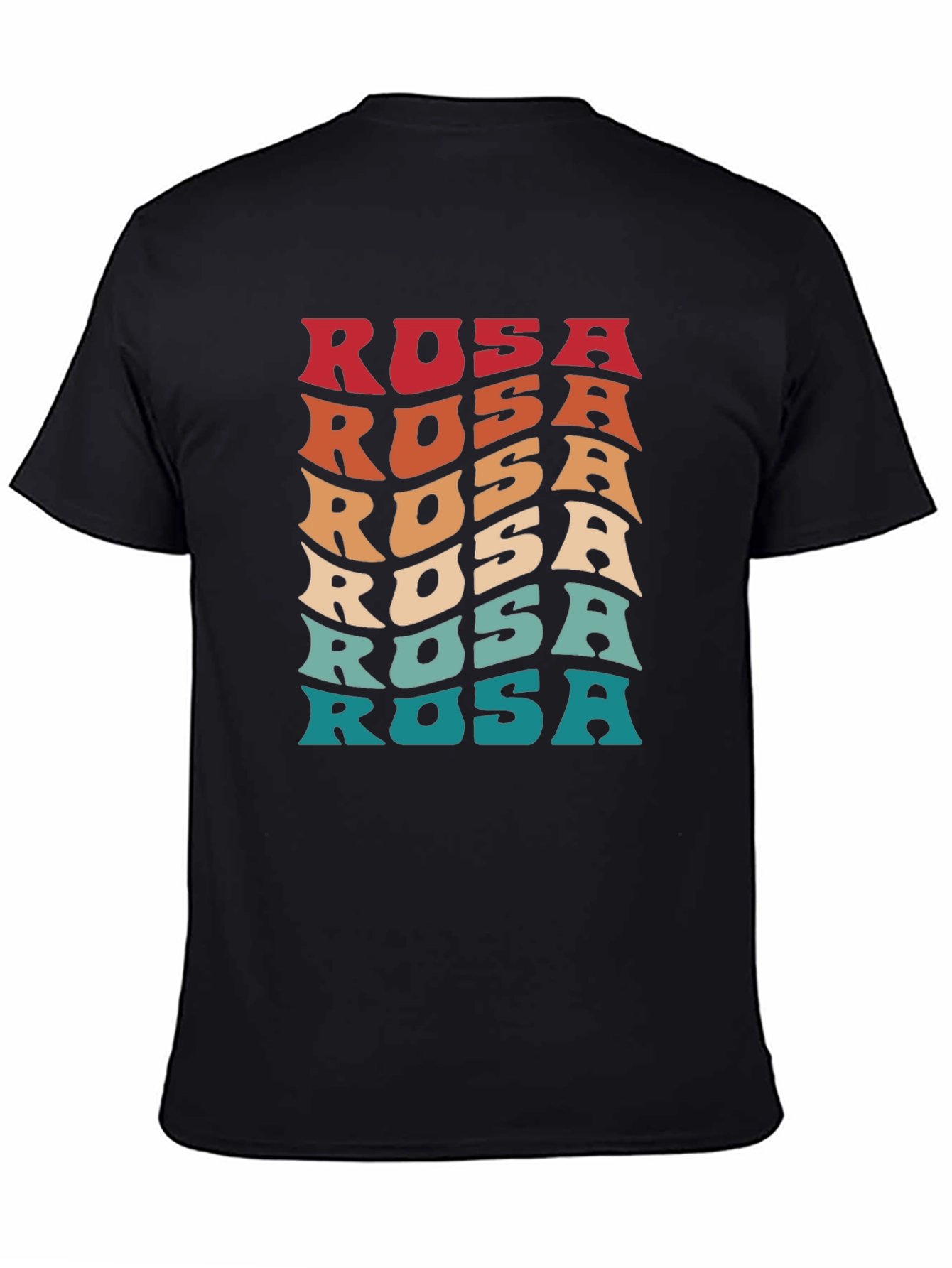 Retro Rosa Graphic Tee - Cool Wavy Font!