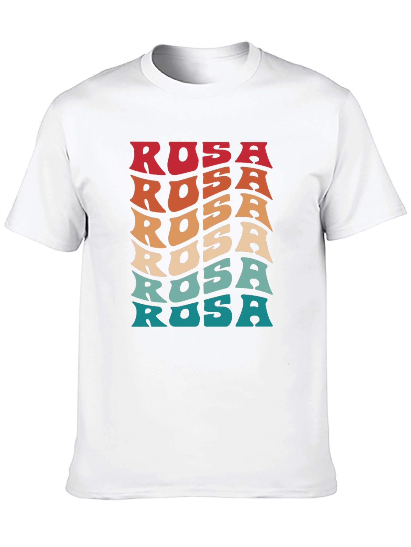 Retro Rosa Graphic Tee - Cool Wavy Font!