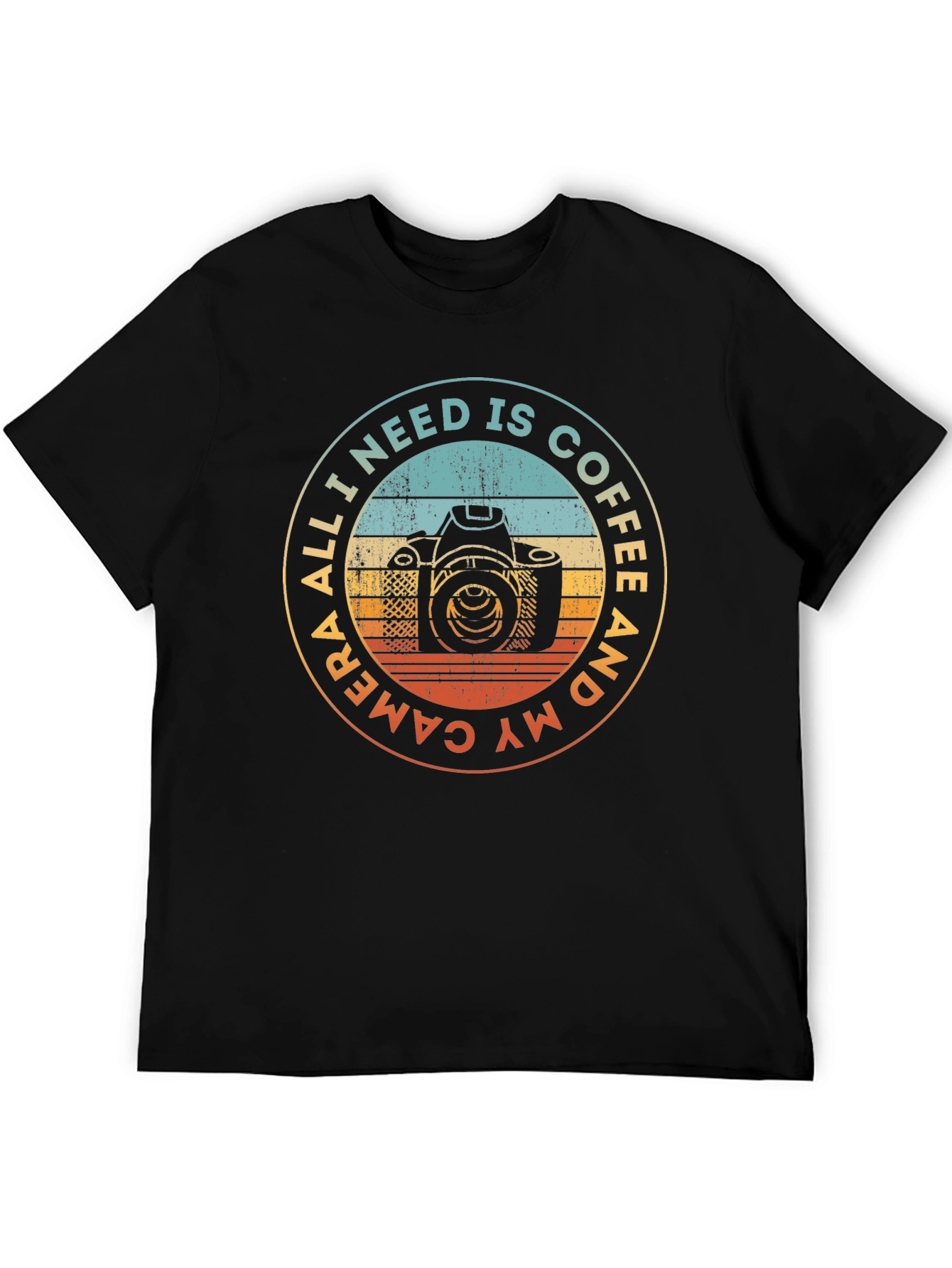 Coffee & Camera T-Shirt - Photographer Gift