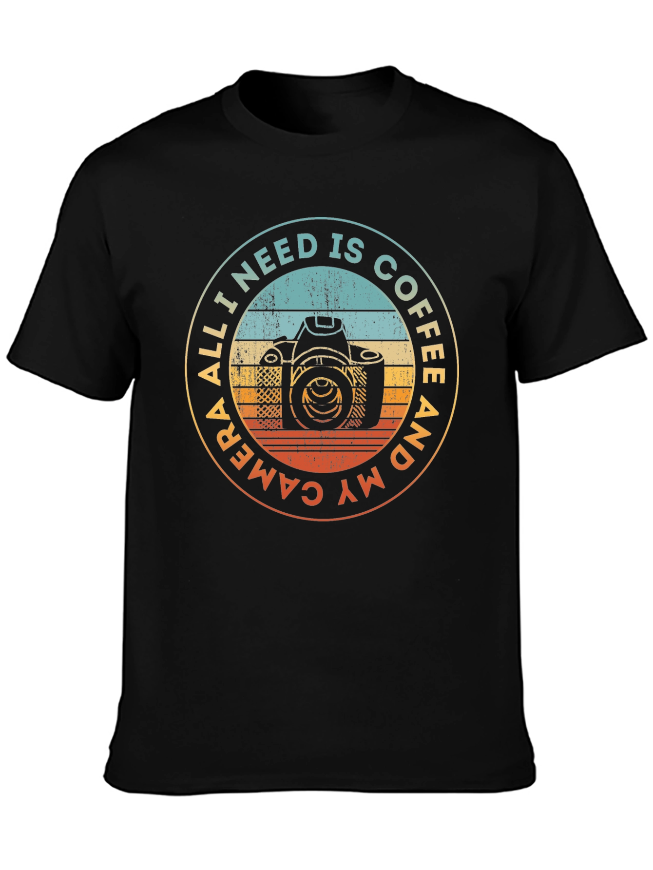 Coffee & Camera T-Shirt - Photographer Gift