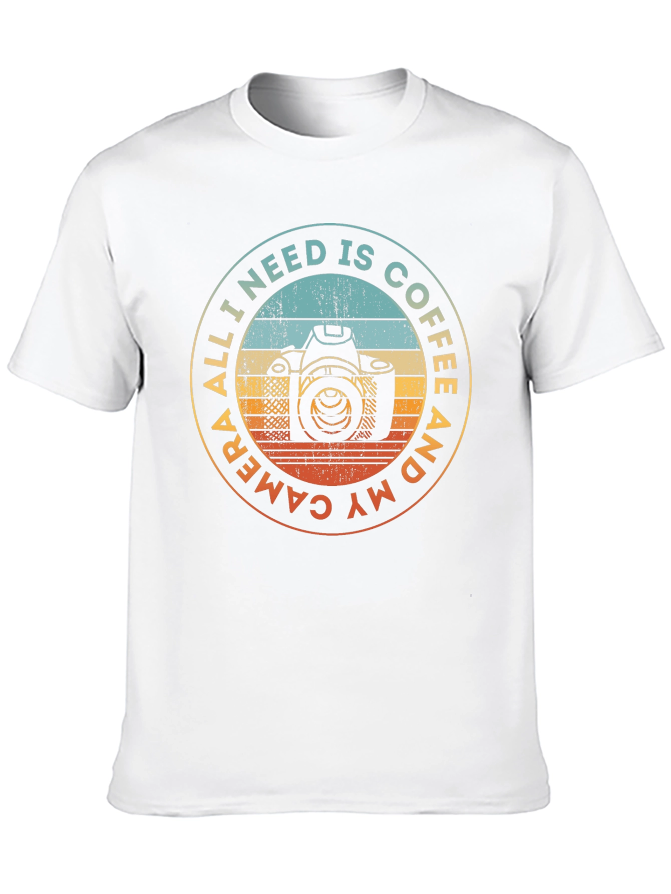 Coffee & Camera T-Shirt - Photographer Gift