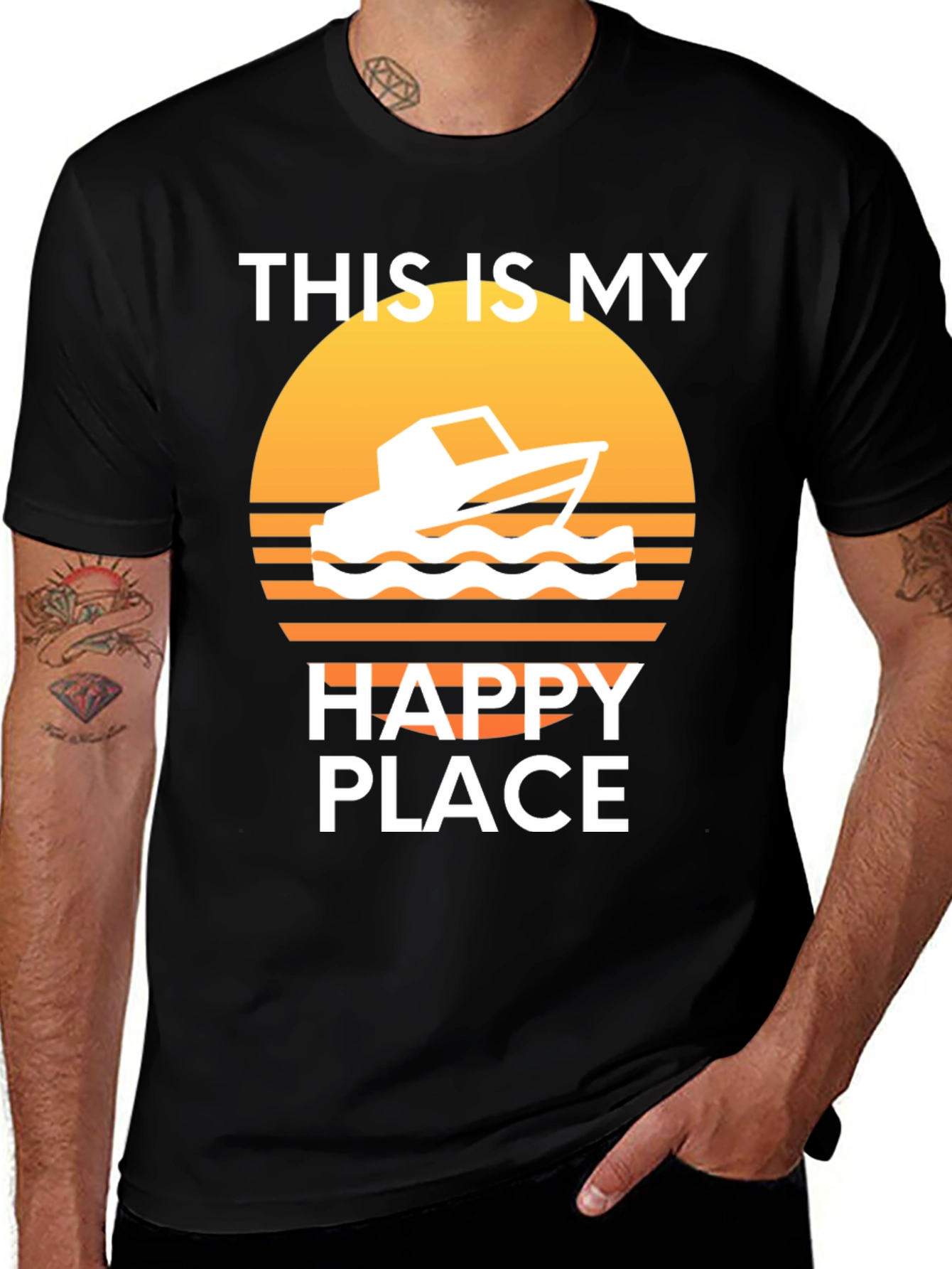My Happy Place Boat T-Shirt