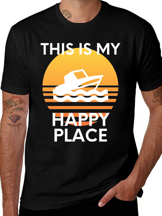 My Happy Place Boat T-Shirt
