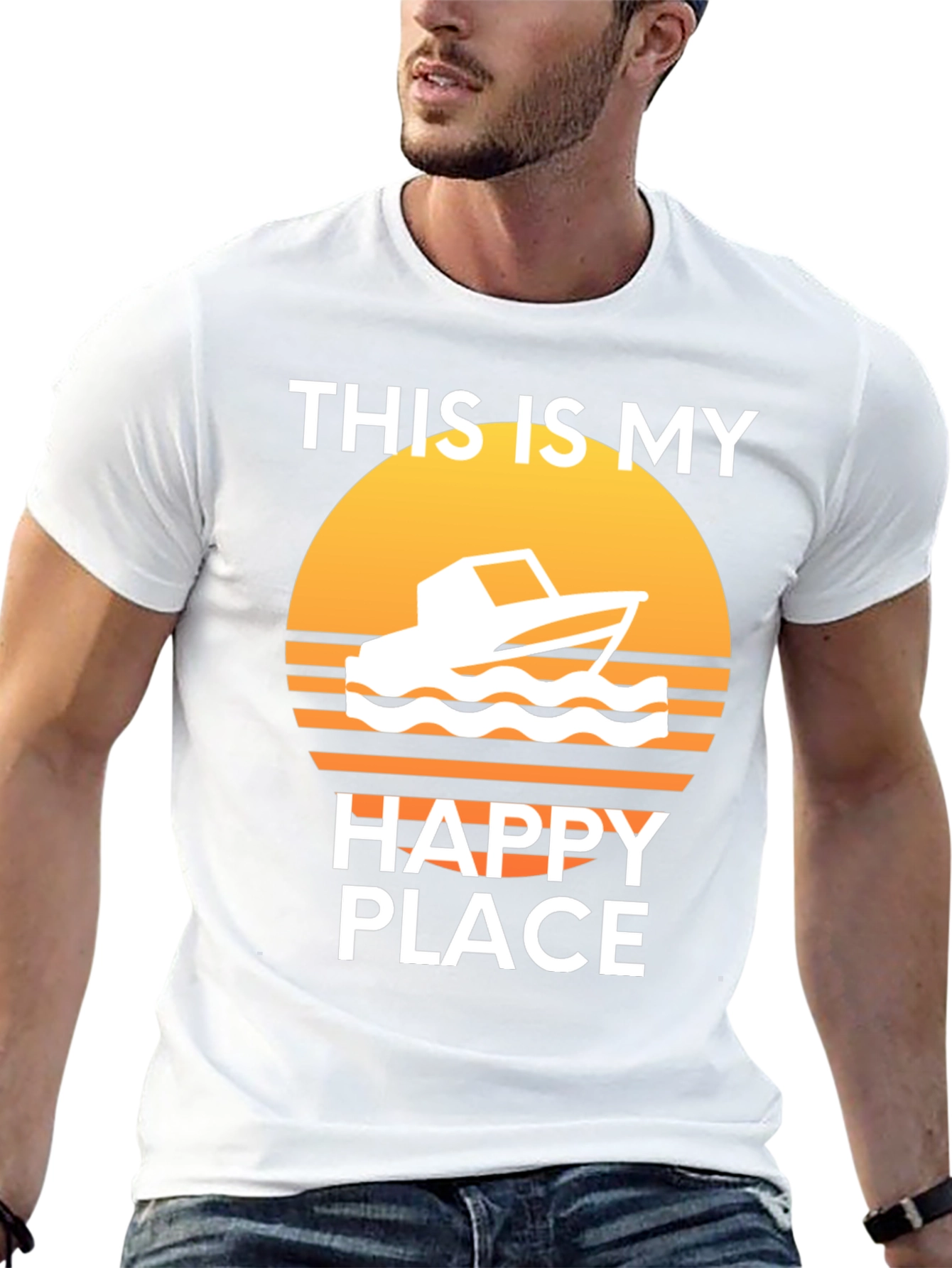 My Happy Place Boat T-Shirt