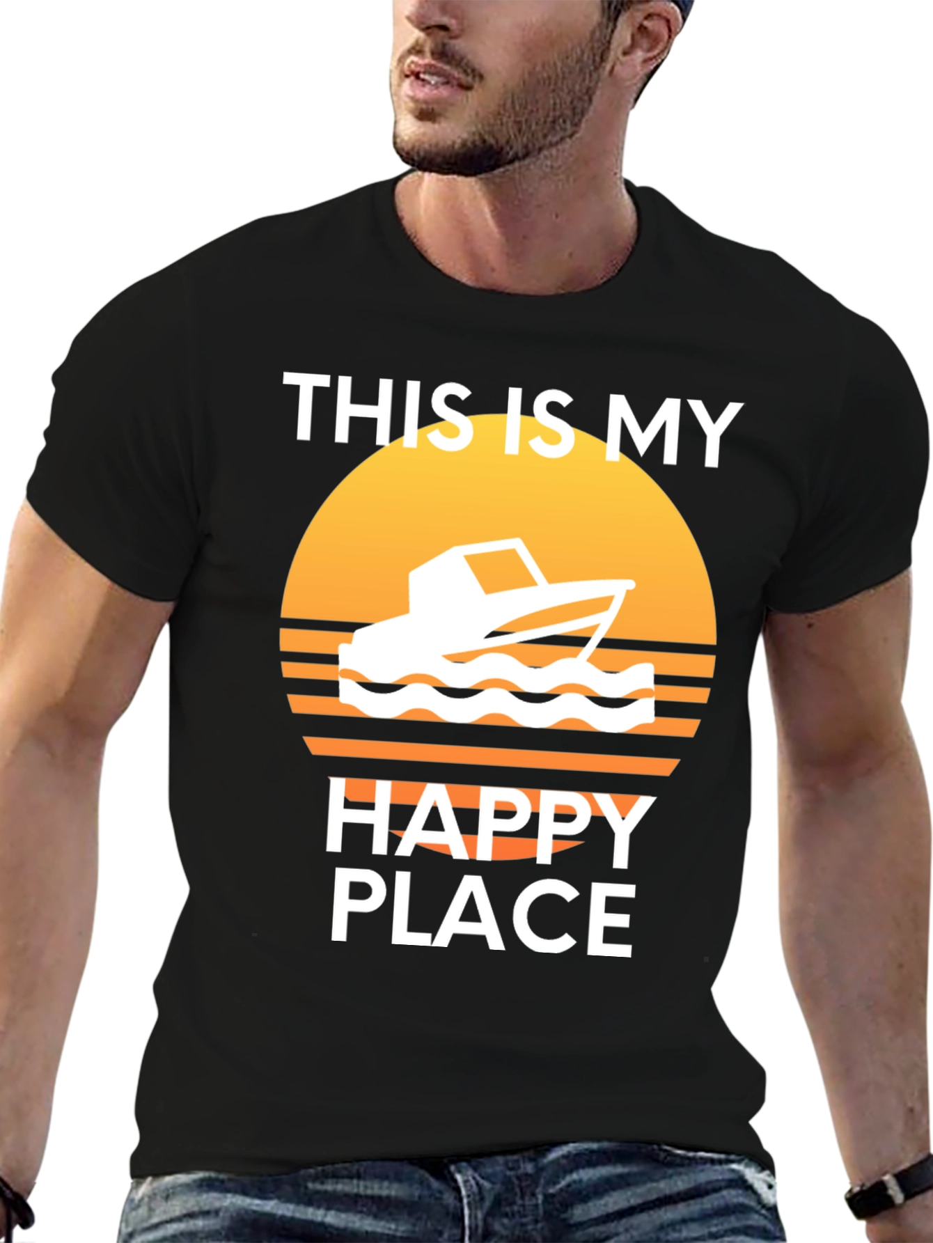 My Happy Place Boat T-Shirt