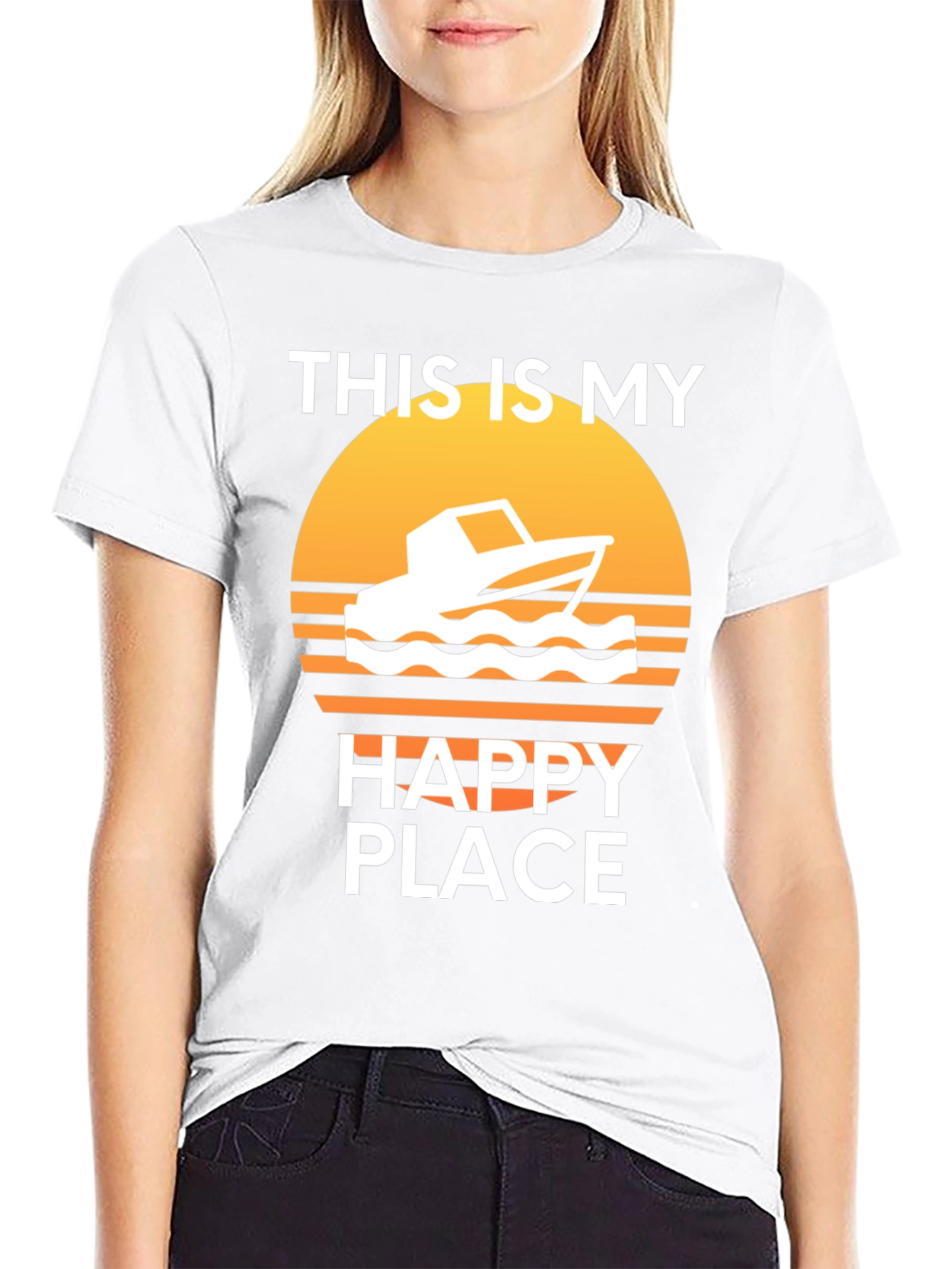 My Happy Place Boat T-Shirt