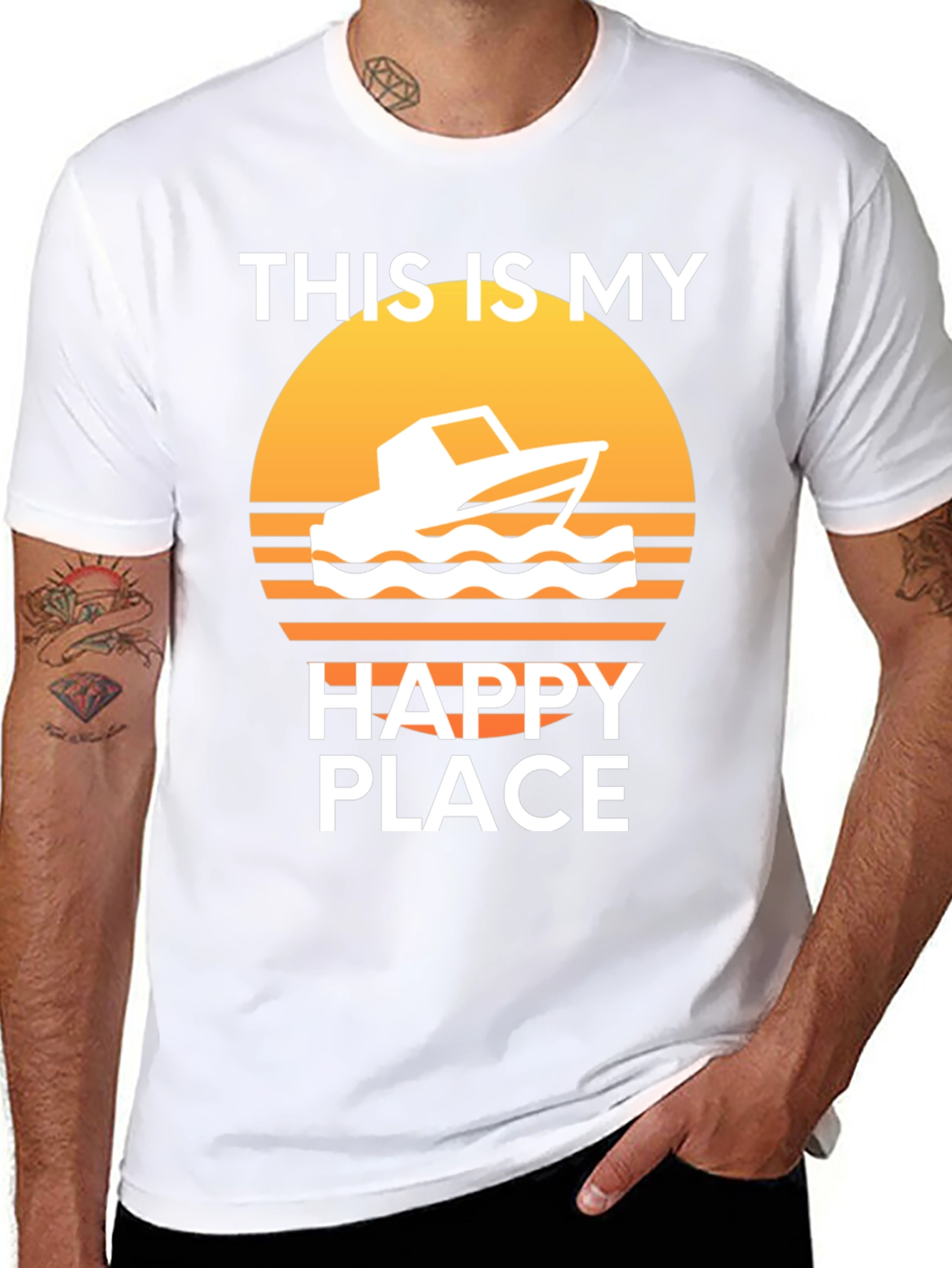 My Happy Place Boat T-Shirt