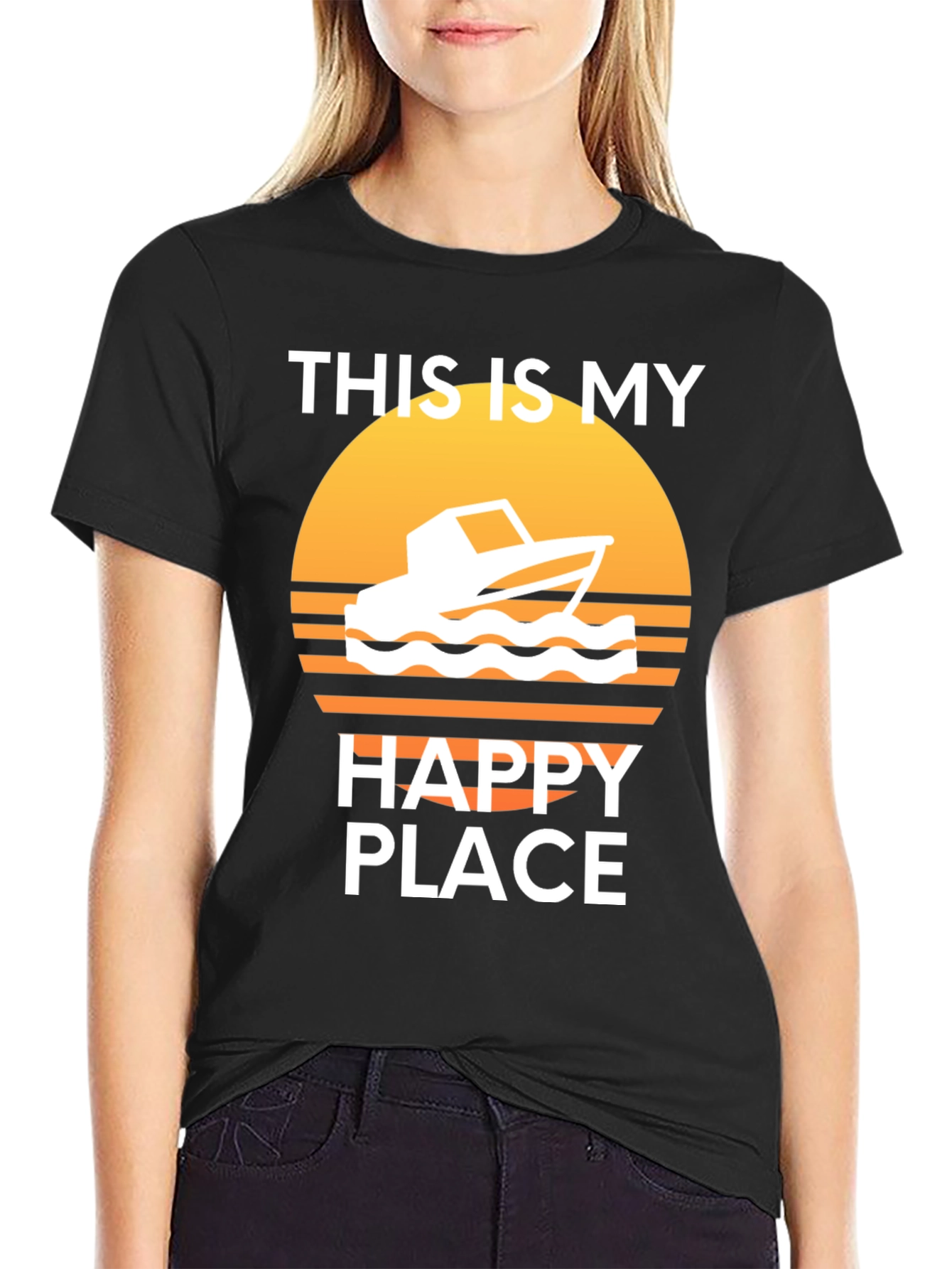 My Happy Place Boat T-Shirt