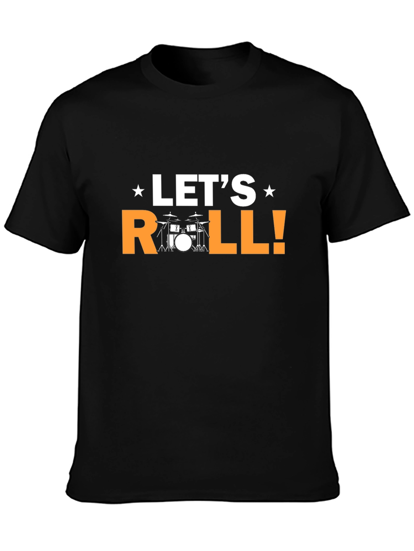 Lets Roll Drummer T-Shirt - Black