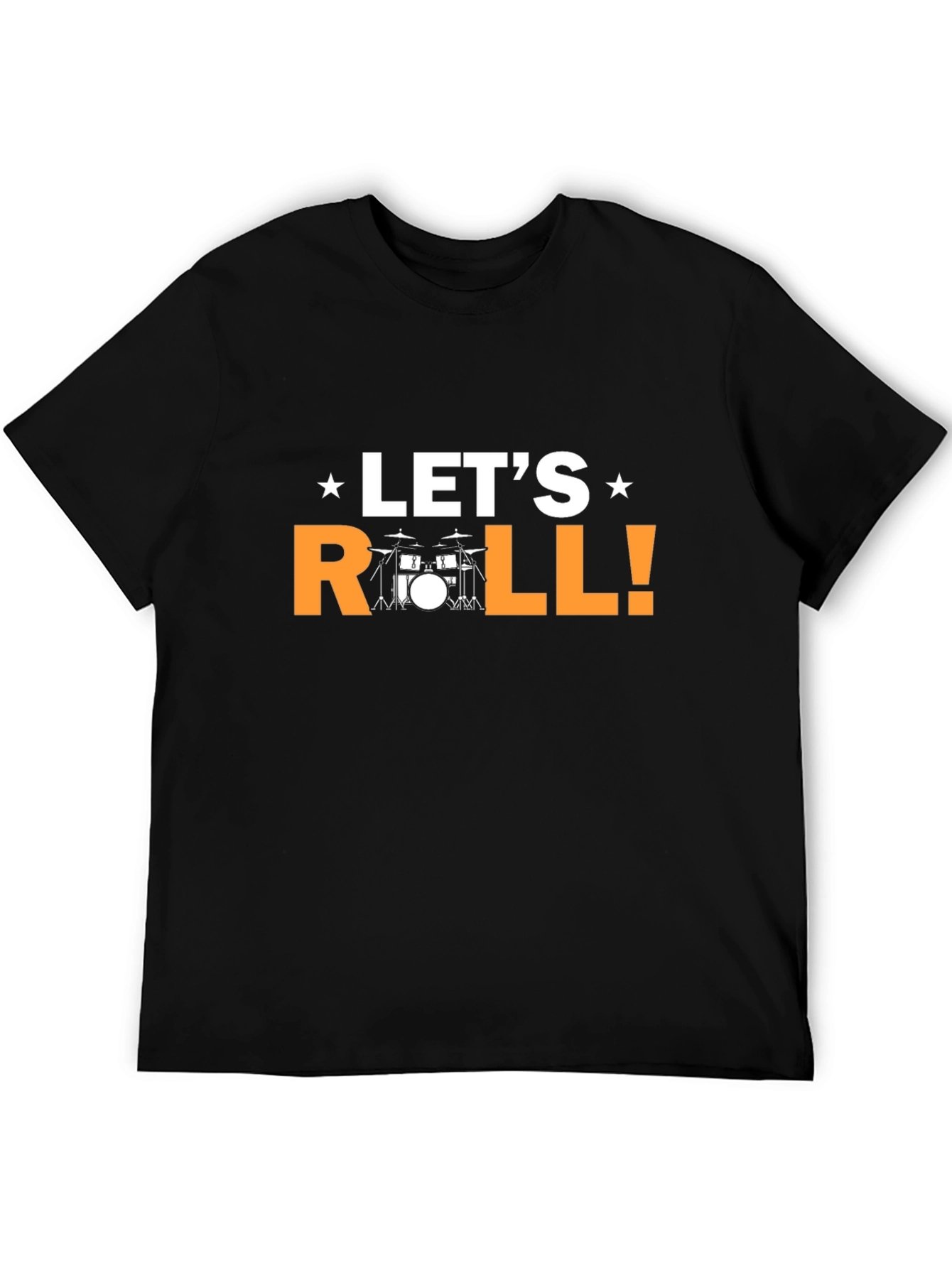 Lets Roll Drummer T-Shirt - Black