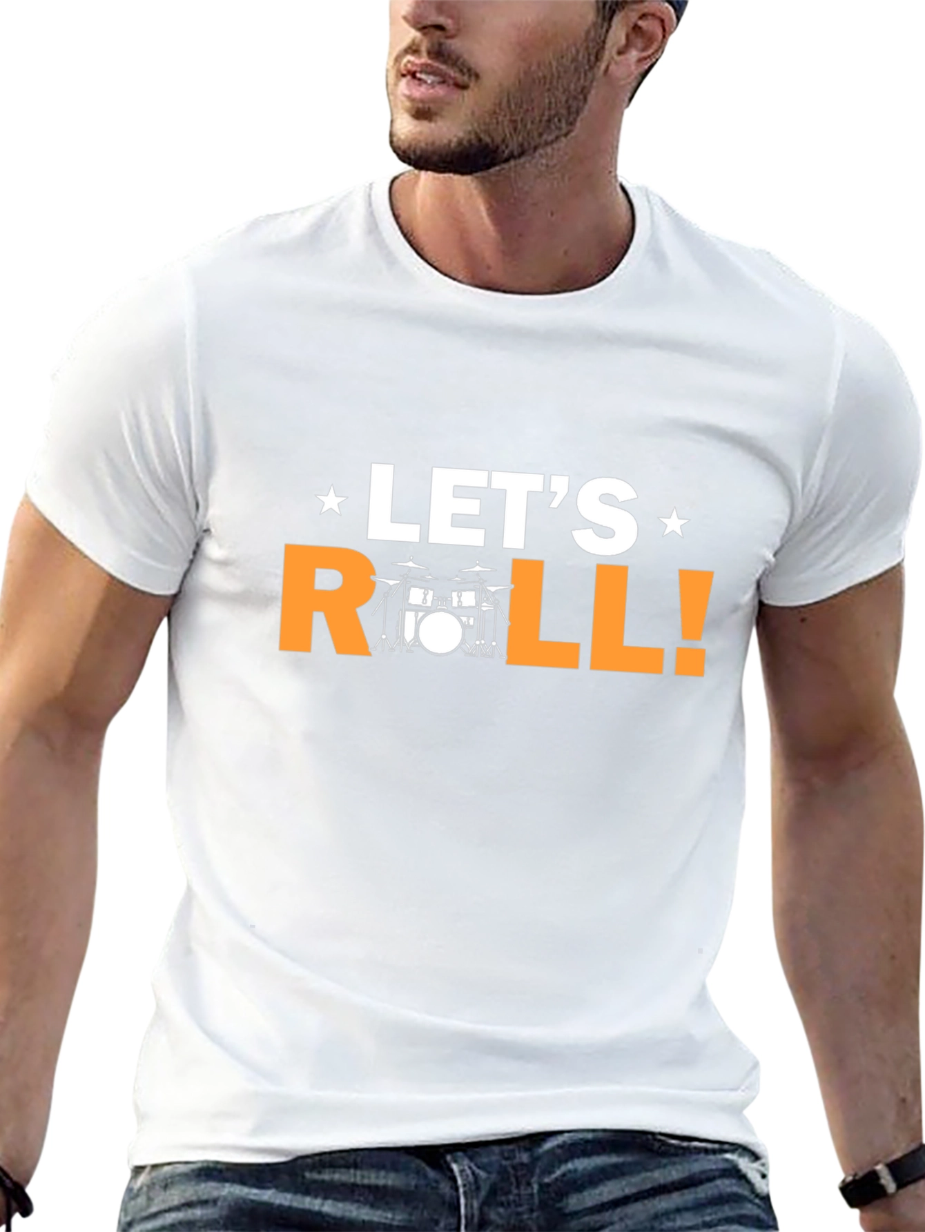 Lets Roll Drummer T-Shirt - Black