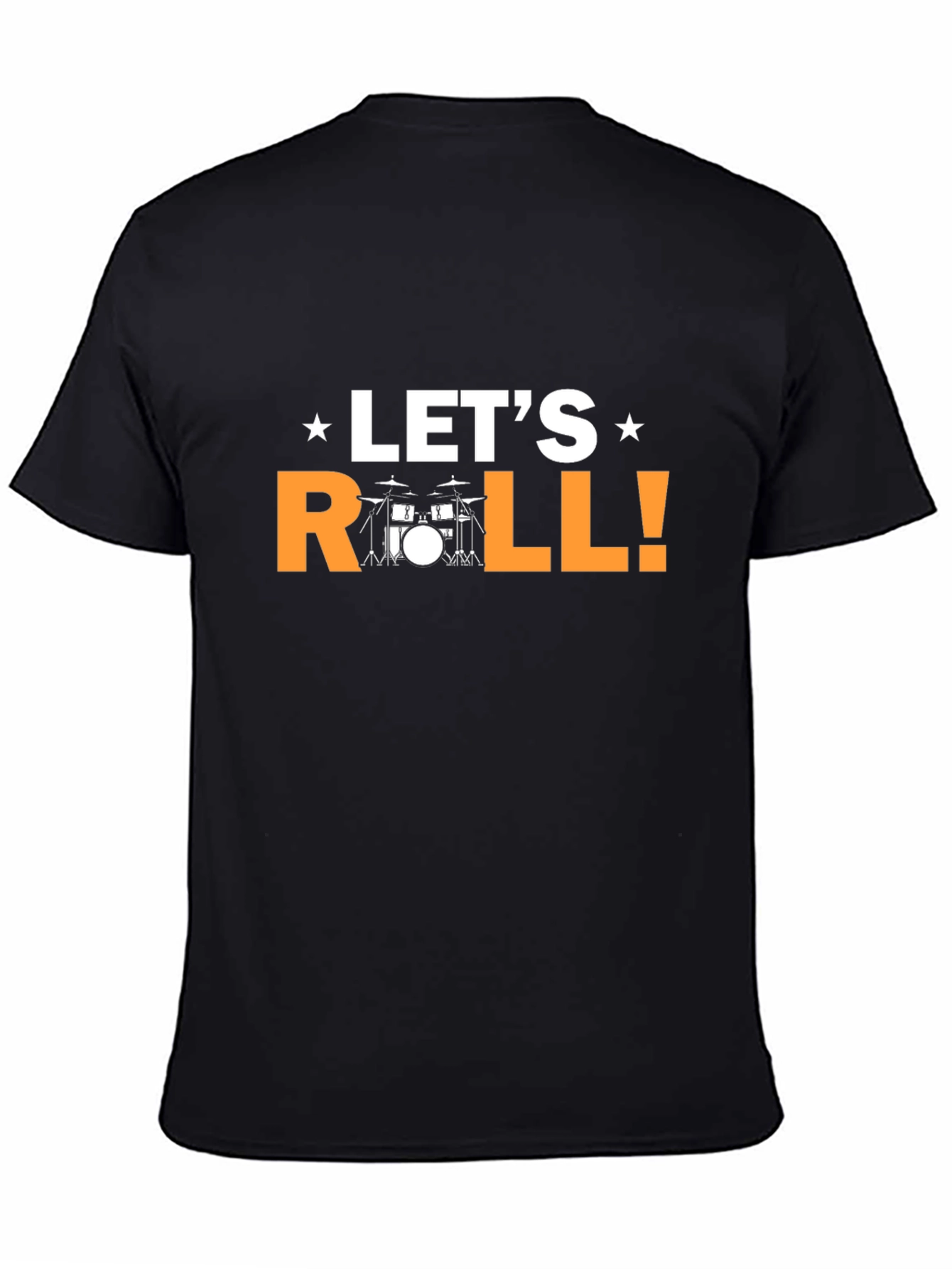 Lets Roll Drummer T-Shirt - Black