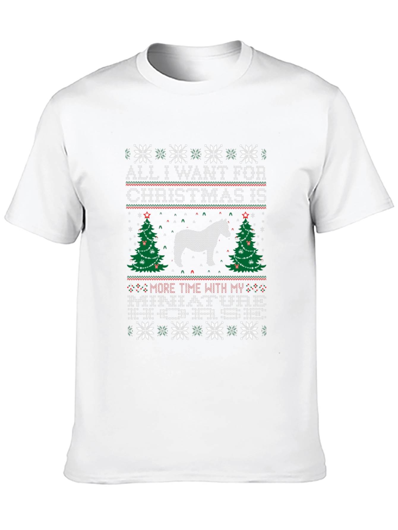 Miniature Horse Christmas T-Shirt