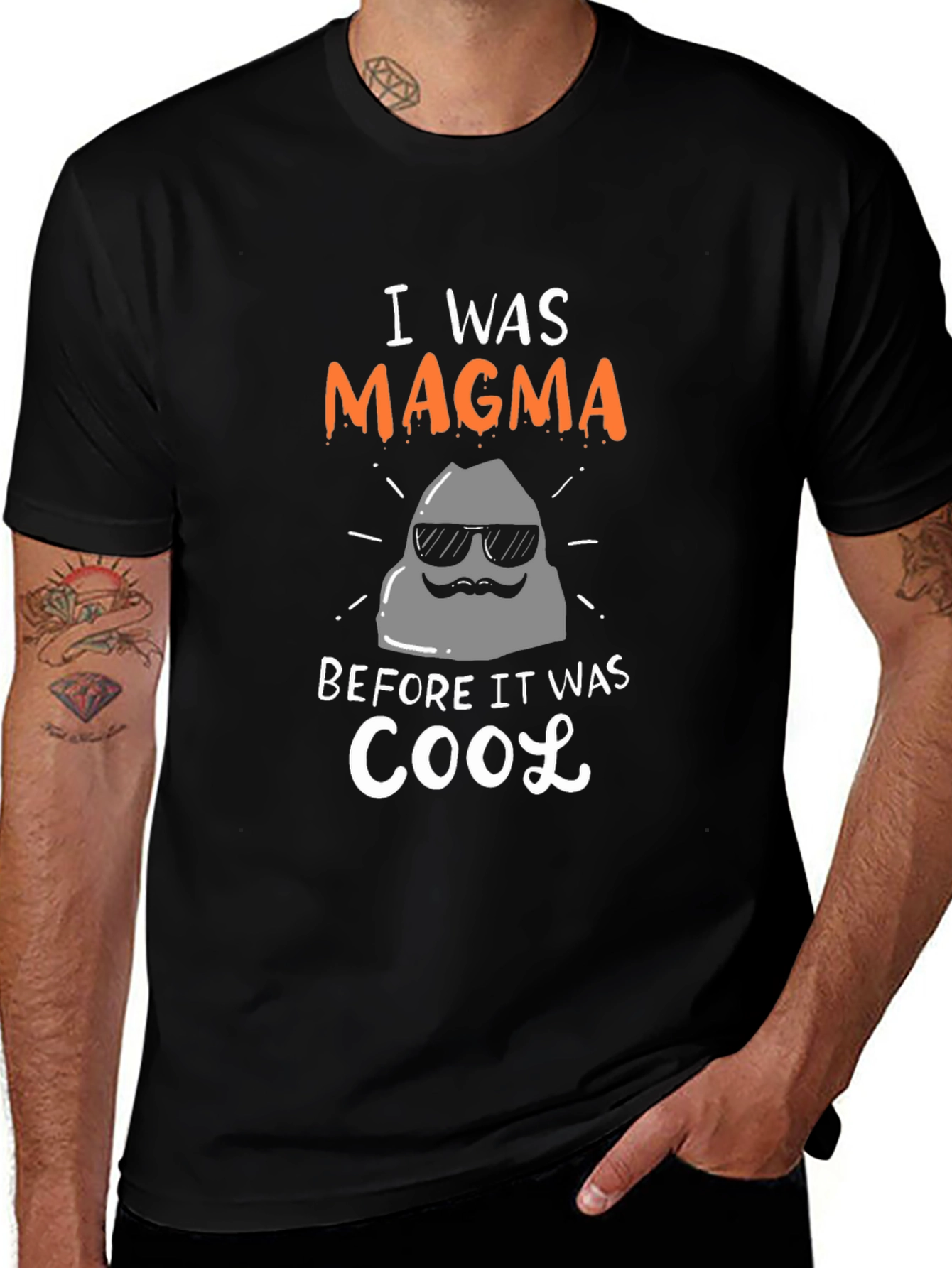 I Was Magma Cool Rock Graphic T-Shirt