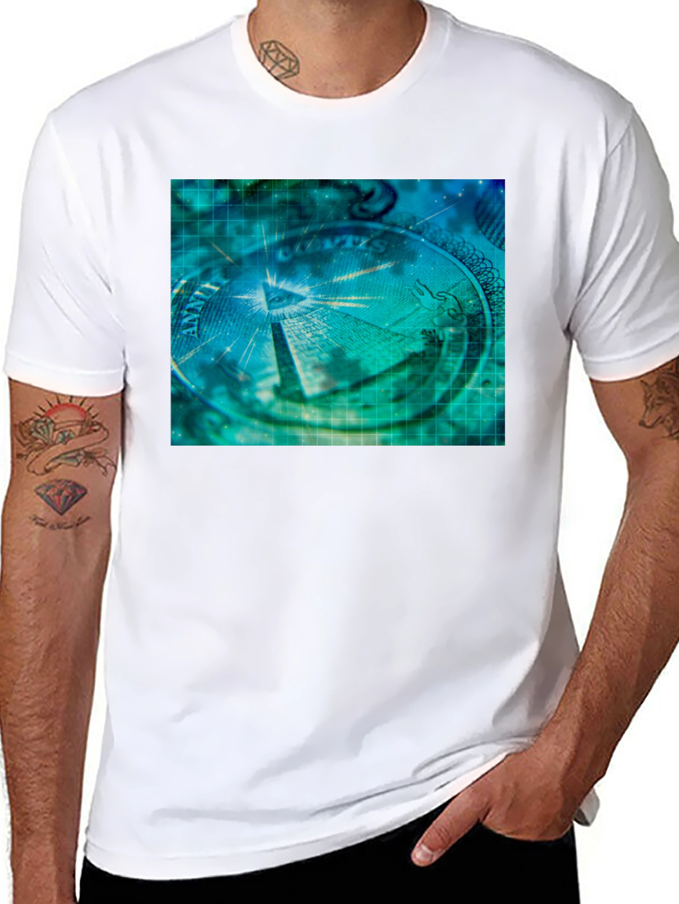 Illuminati Pyramid Eye Black T-Shirt