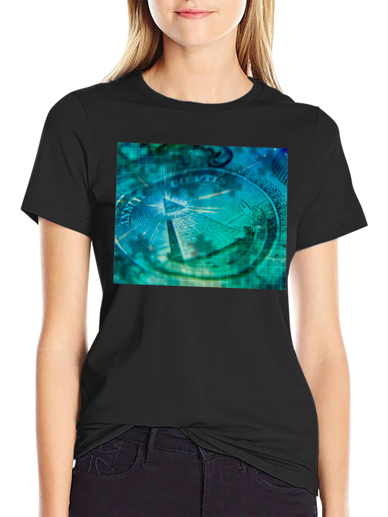 Illuminati Pyramid Eye Black T-Shirt