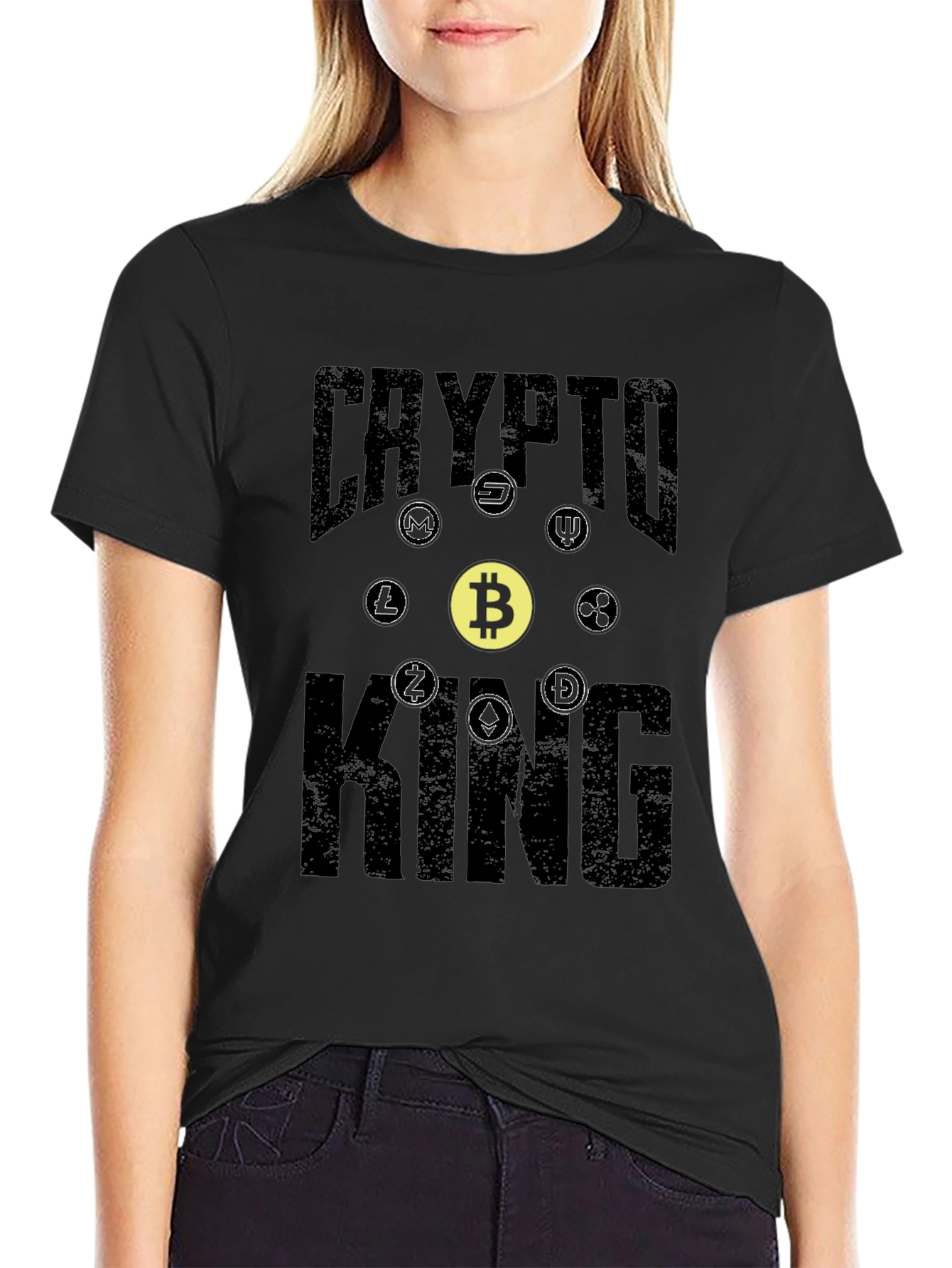 Crypto King Graphic Tee - Bitcoin & Altcoins