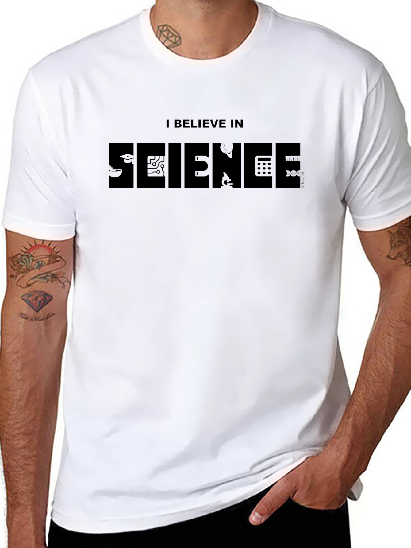 Science Believer Graphic T-Shirt - Mens Cotton Tee